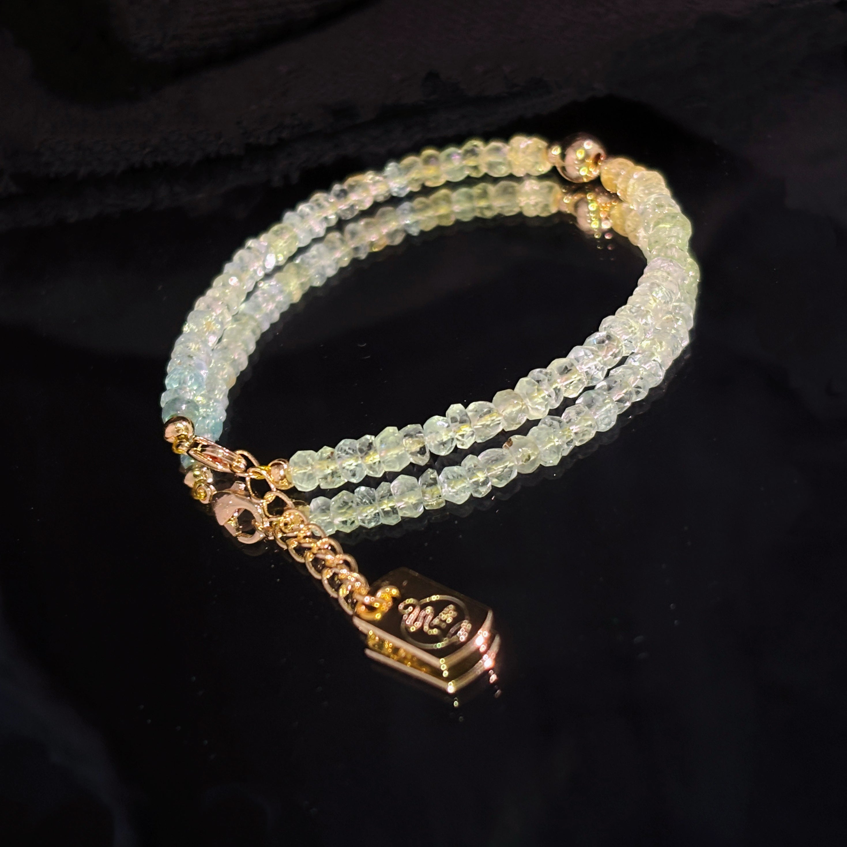 Bound by Light Eternal Vow Morganite Couple Bracelets