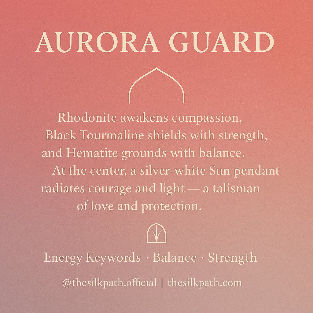 Sentinel Aurora Guard Rhodochrosite Black Tourmaline Protection Healing Bracelet