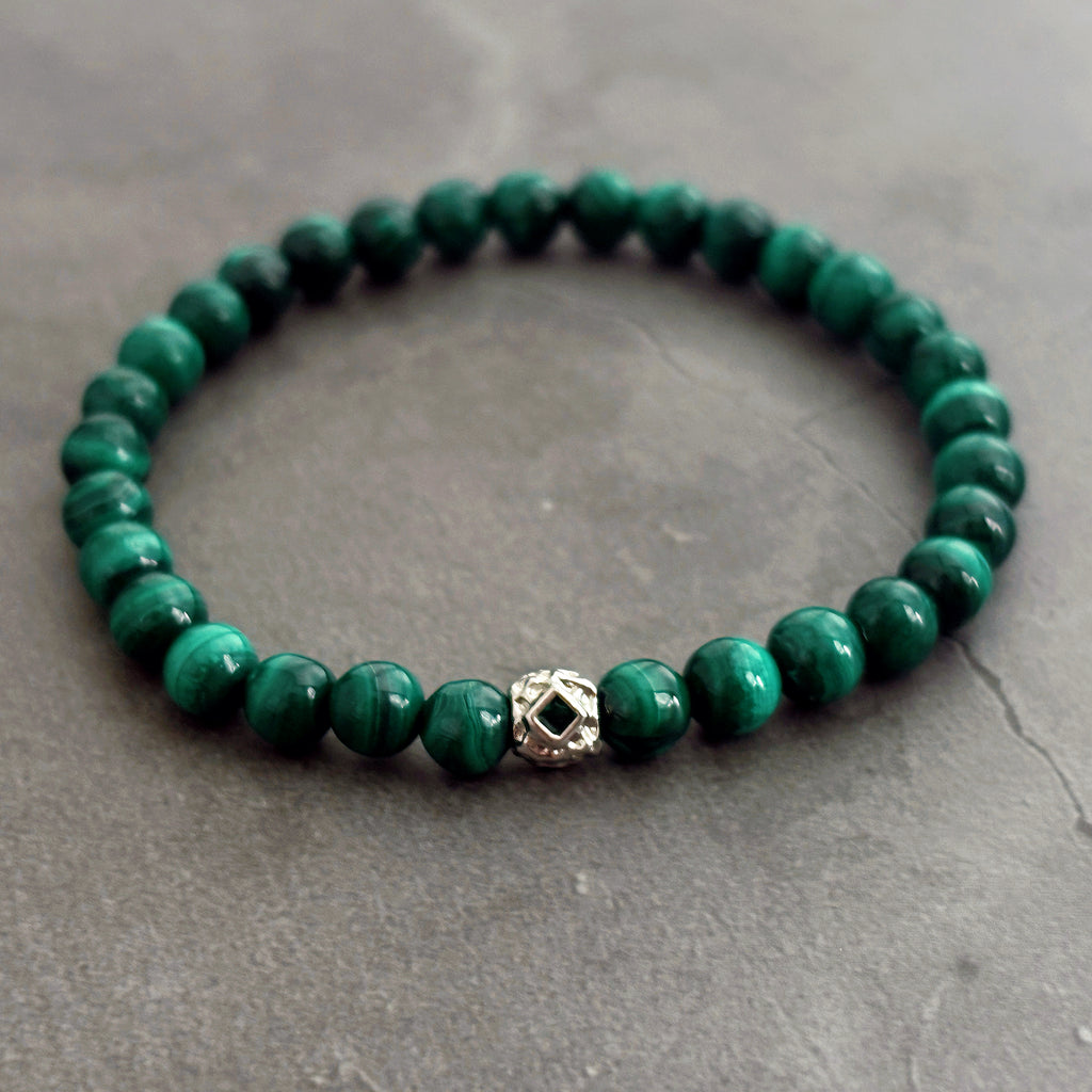 Emerald Veil Malachite Transformation Bracelet