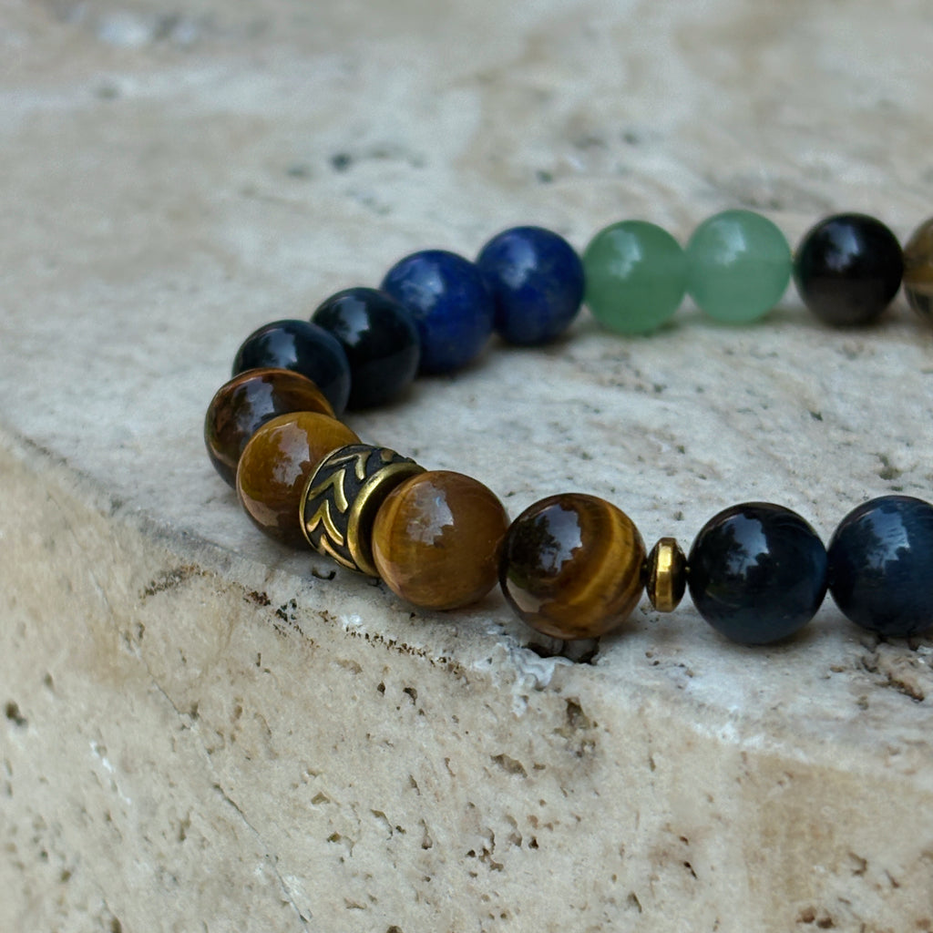 Magic Series Open Road Tigers Eye Lapis Lazuli Aventurine Opportunity Bracelet