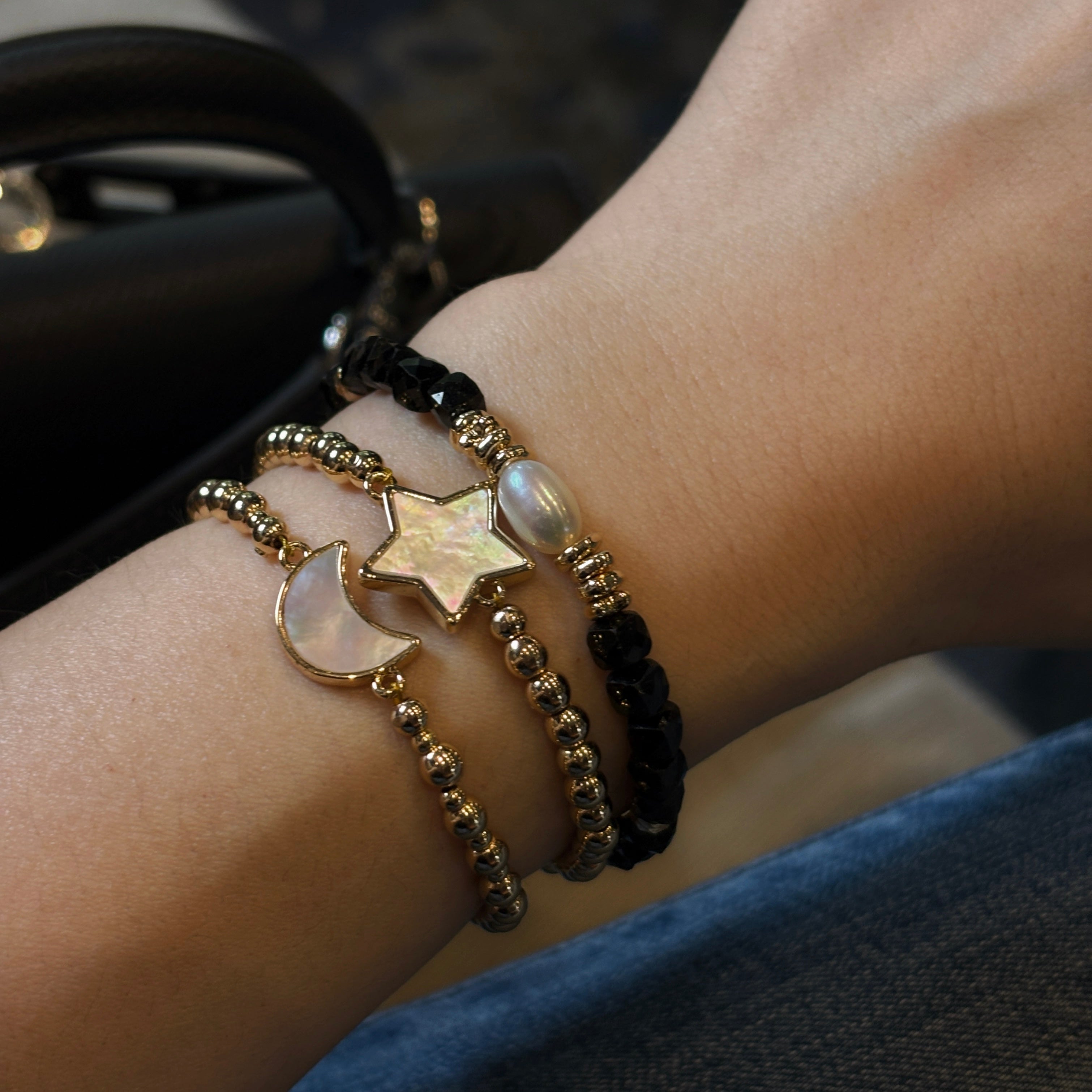 Magic Series Abalone Shell Gemstone Charm Bracelet