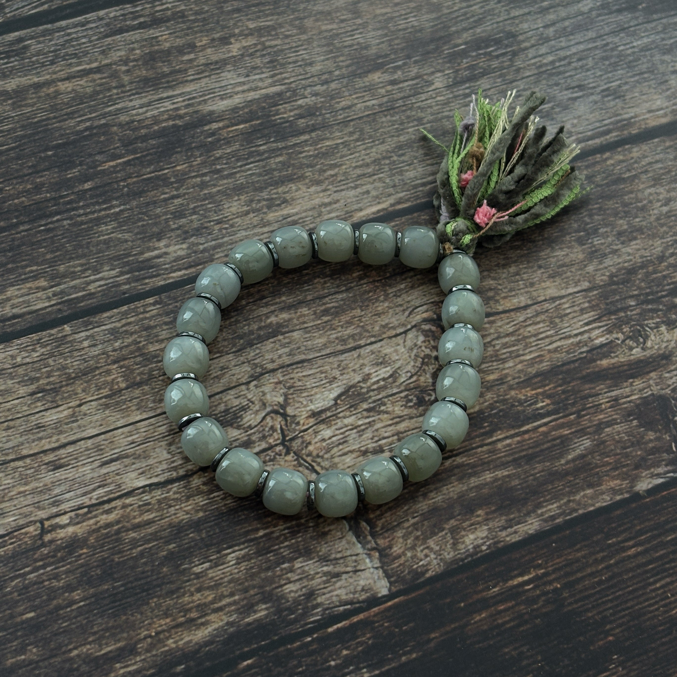 Mist & Pine Calm Jade Bracelet