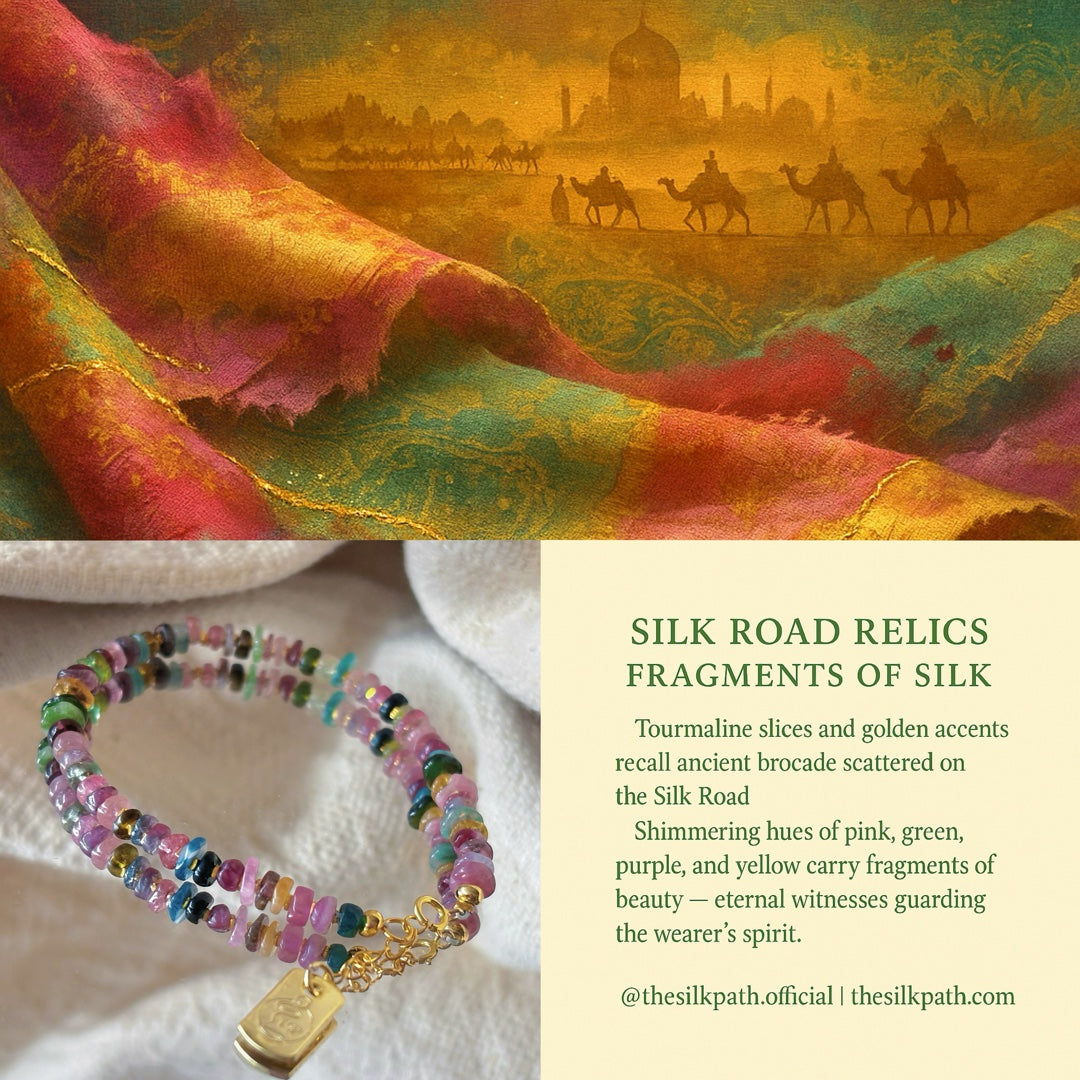 Fragments Of Silk Tourmaline Gentle Transformation Bracelet