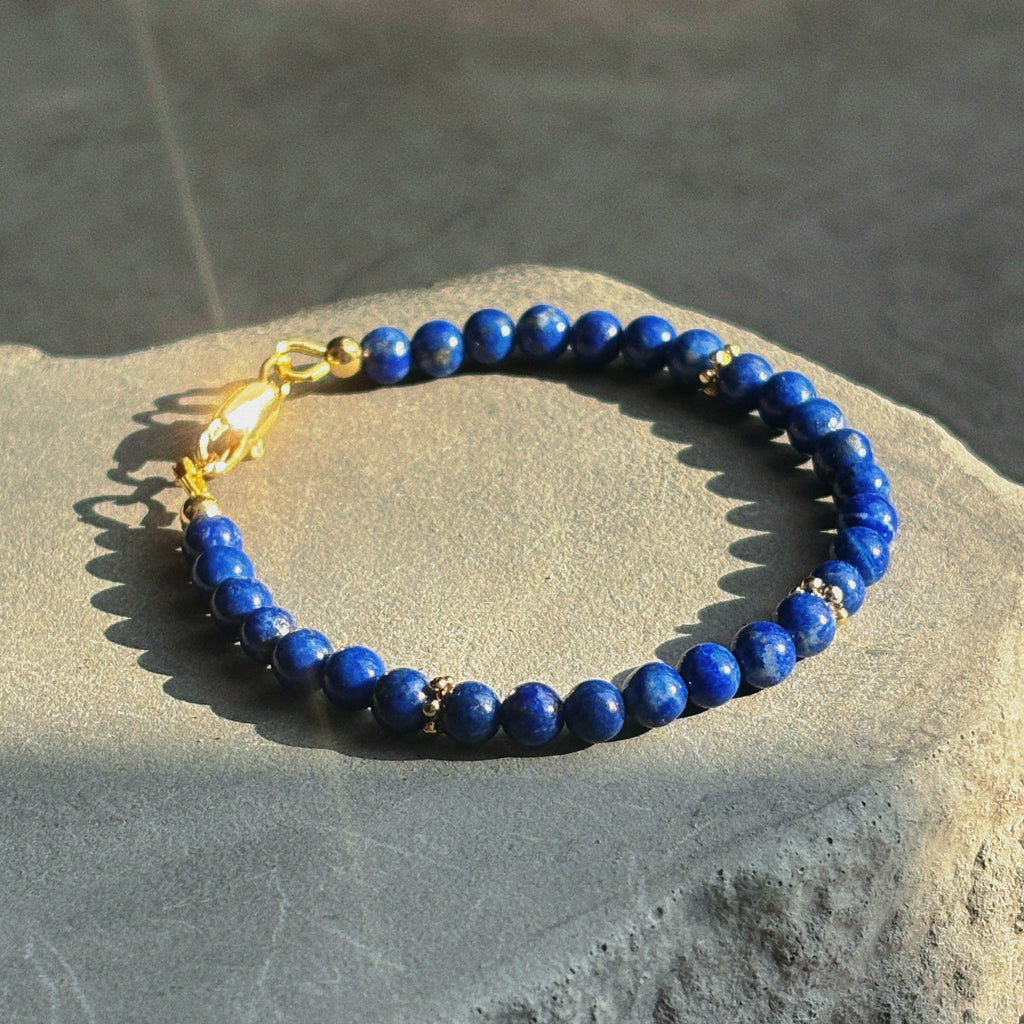 Starlit Lapis Lapis Lazuli Intuition Bracelet