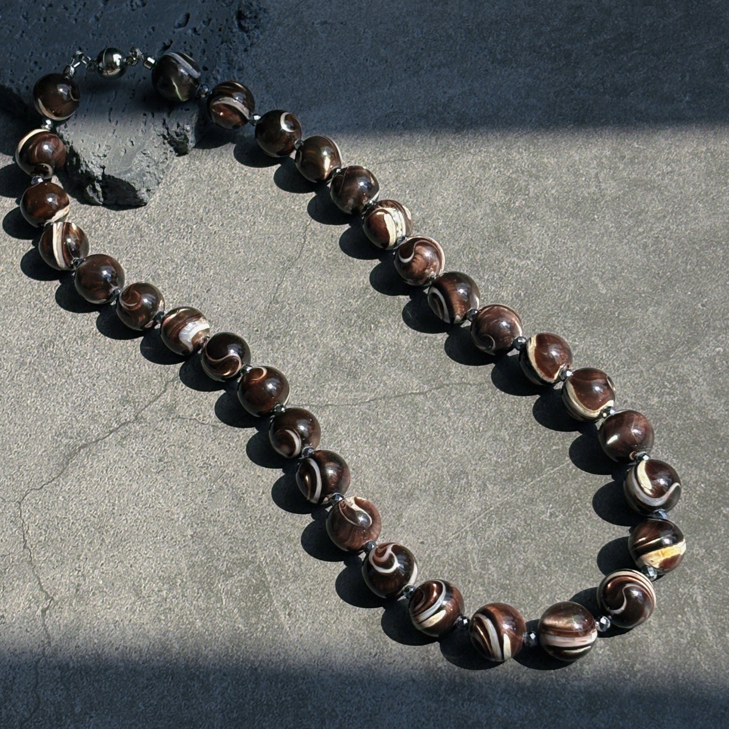 Night Tide Shell Grounding Necklace