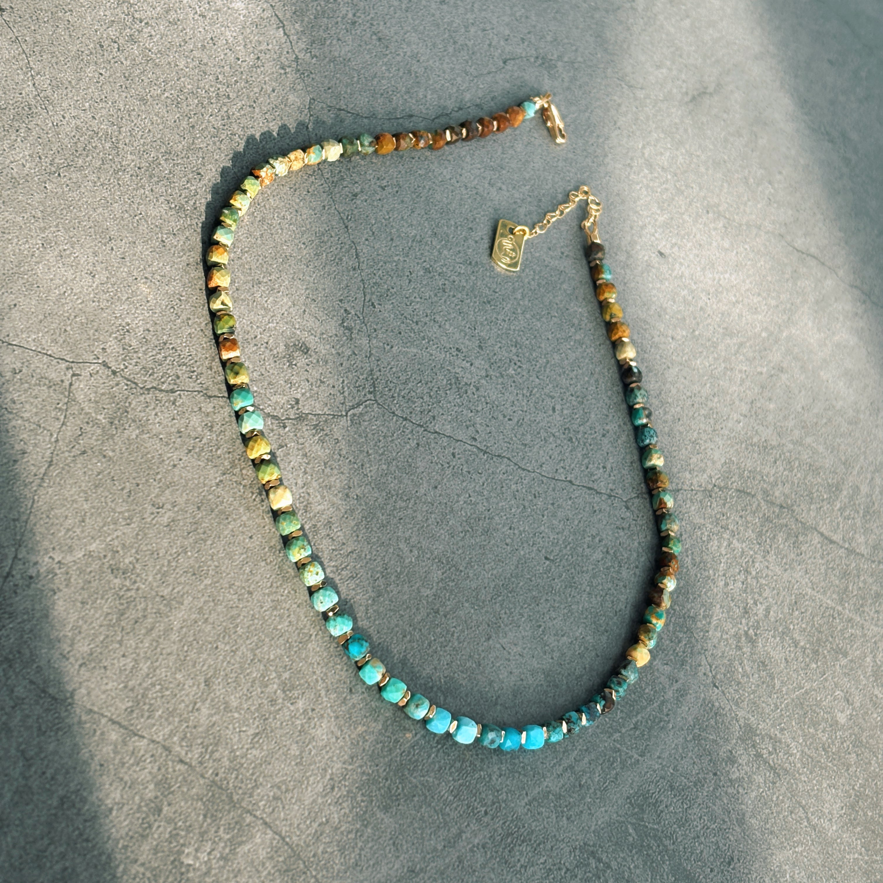 Echoes Of The Silk Road · Turquoise Crystal Necklace