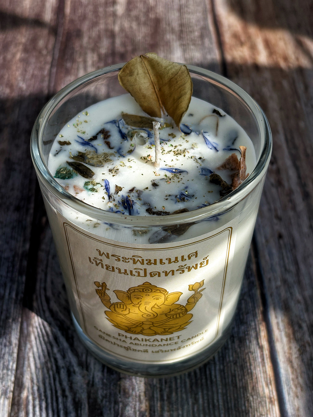 Golden Elephant Abundance Candle