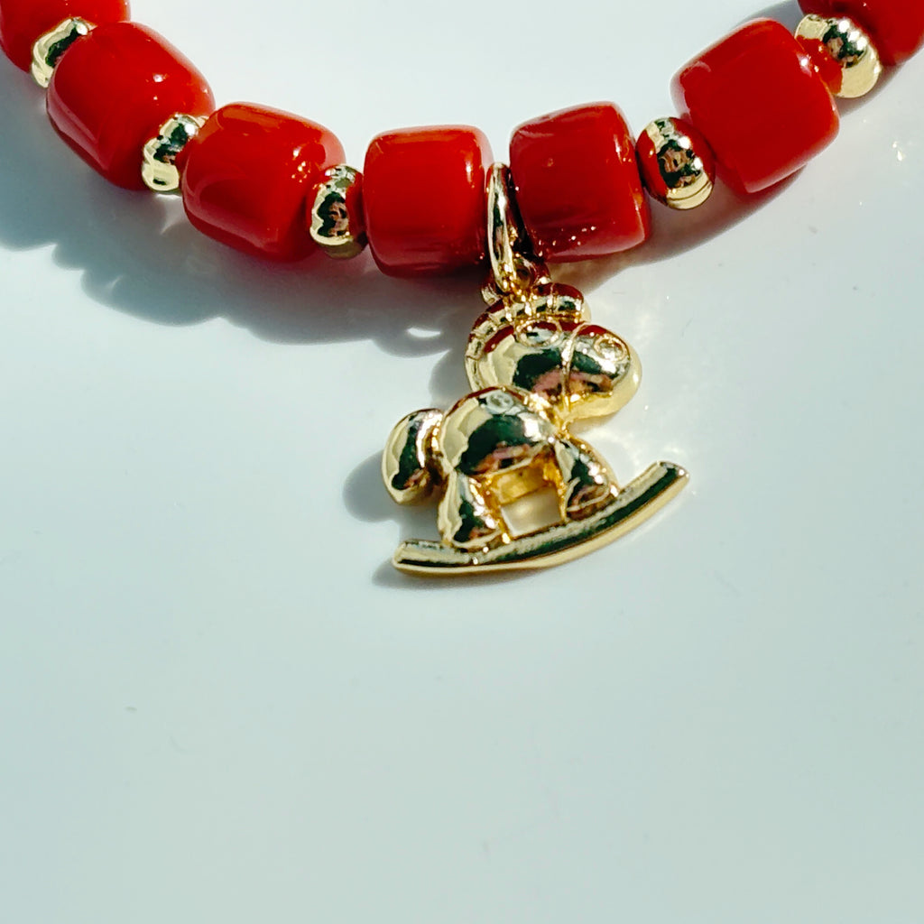 Fairy Steed Red Agate Inner Child Bracelet