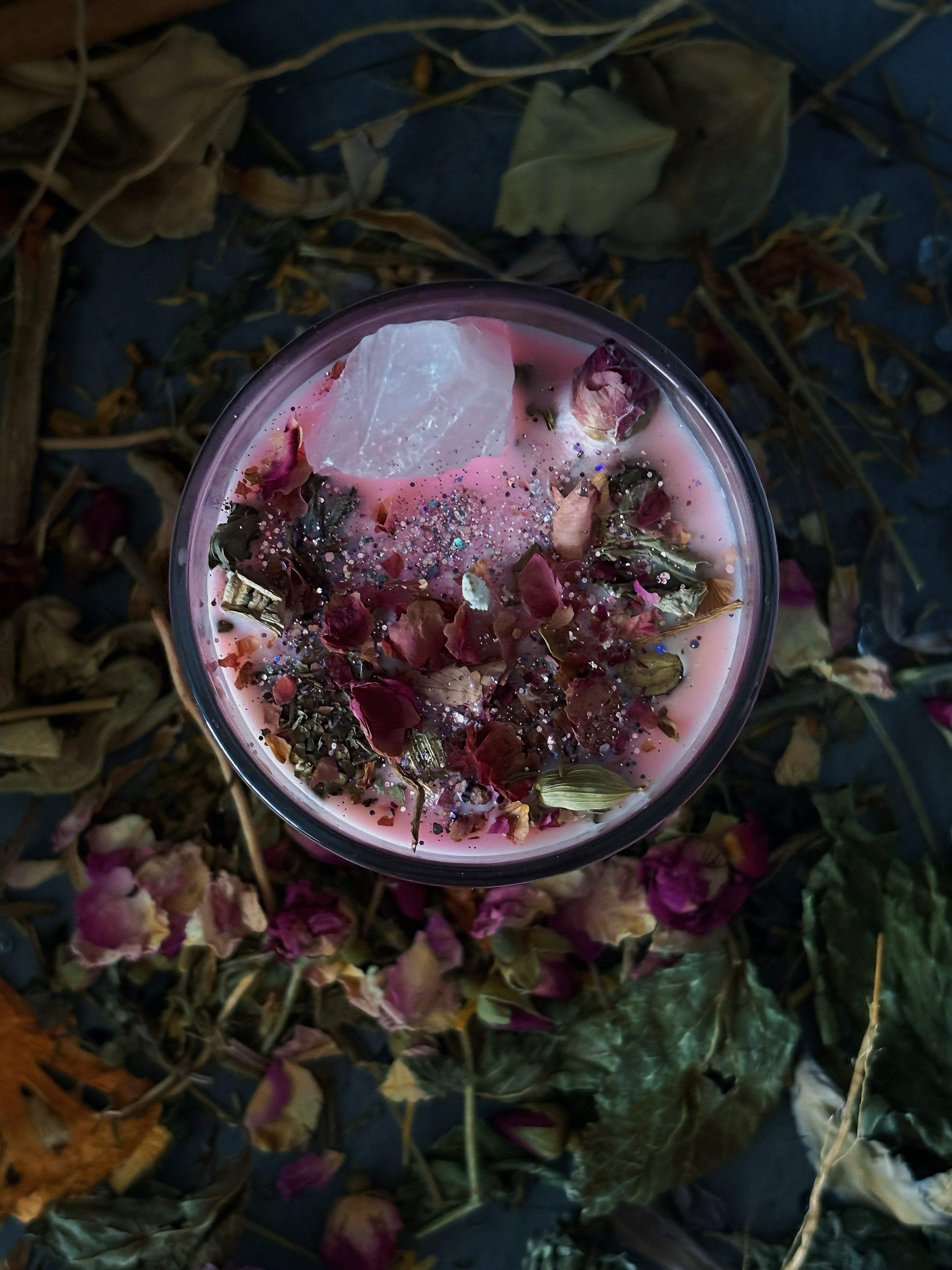 I Am the Most Beautiful (Attraction) Crystal Herbal Candle