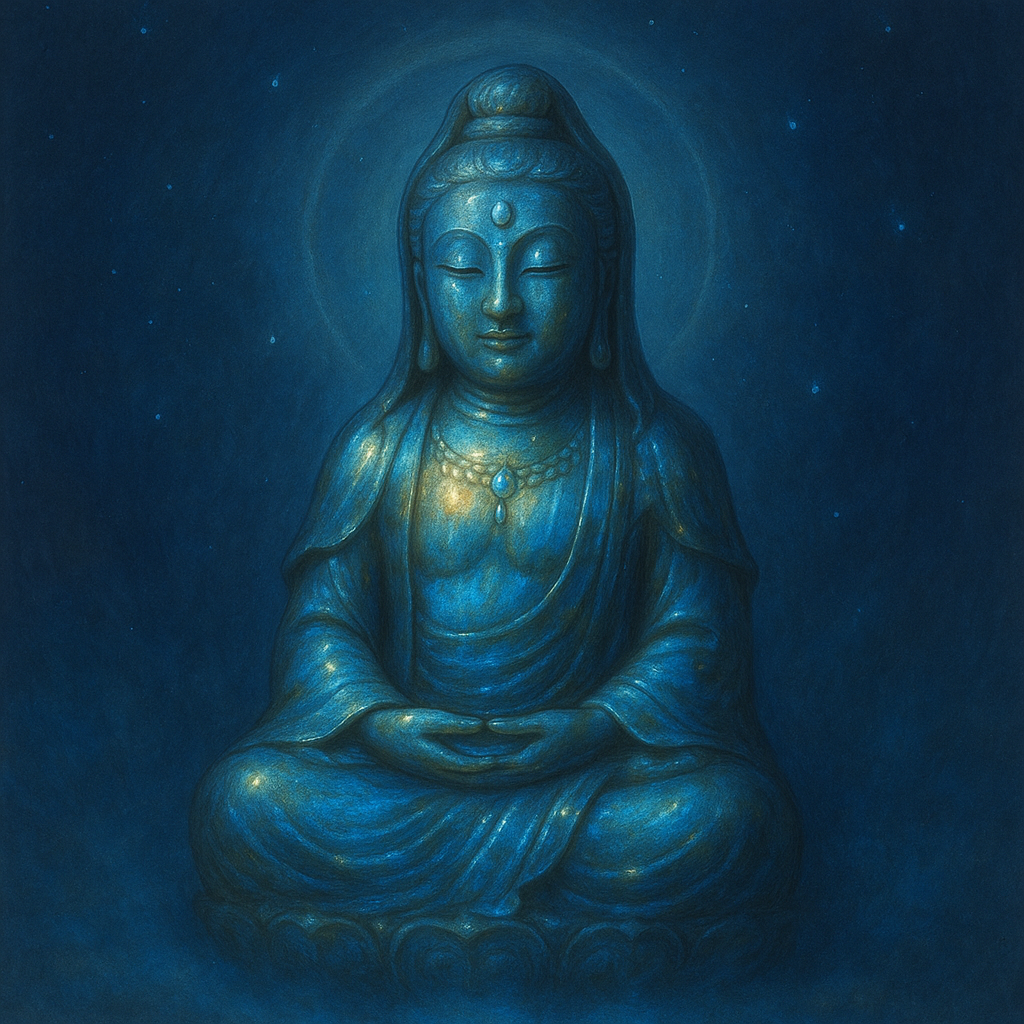 Sentinel Starveil Labradorite Buddha Guardian Intuition Necklace