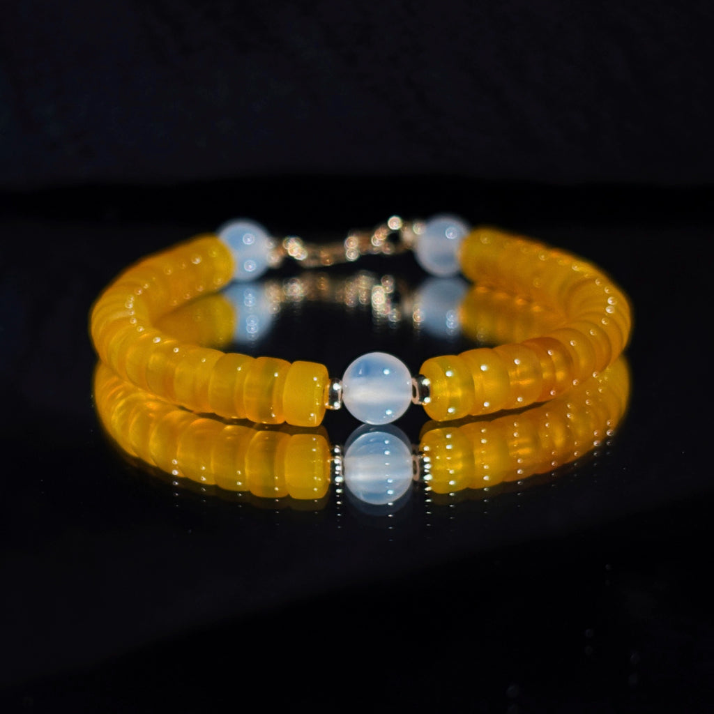 Golden Aura Yellow Chalcedony Confidence Vitality Bracelet