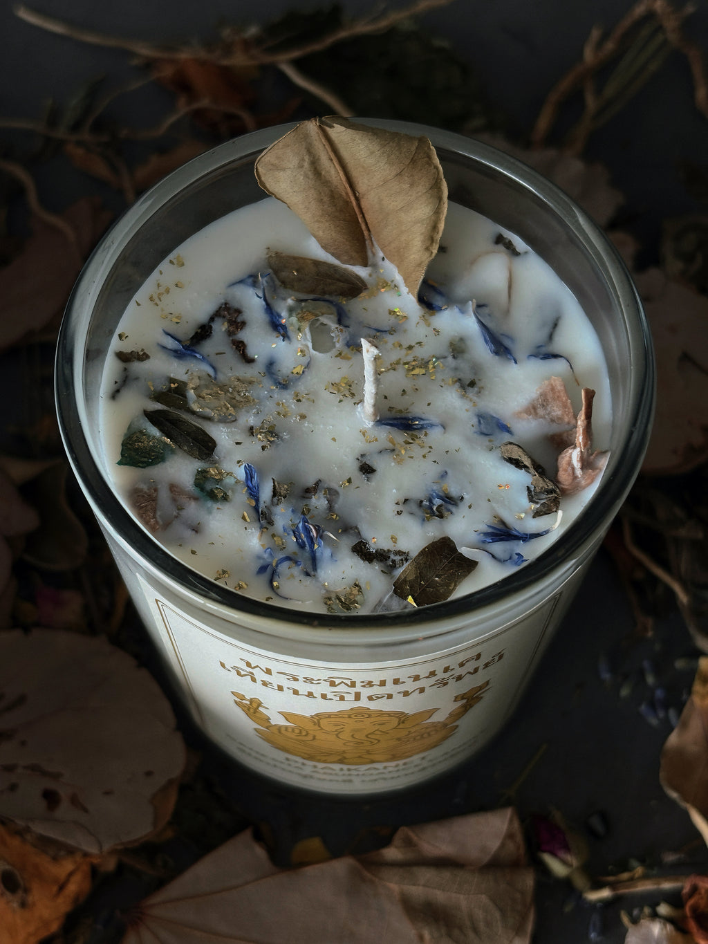 Golden Elephant Abundance Candle