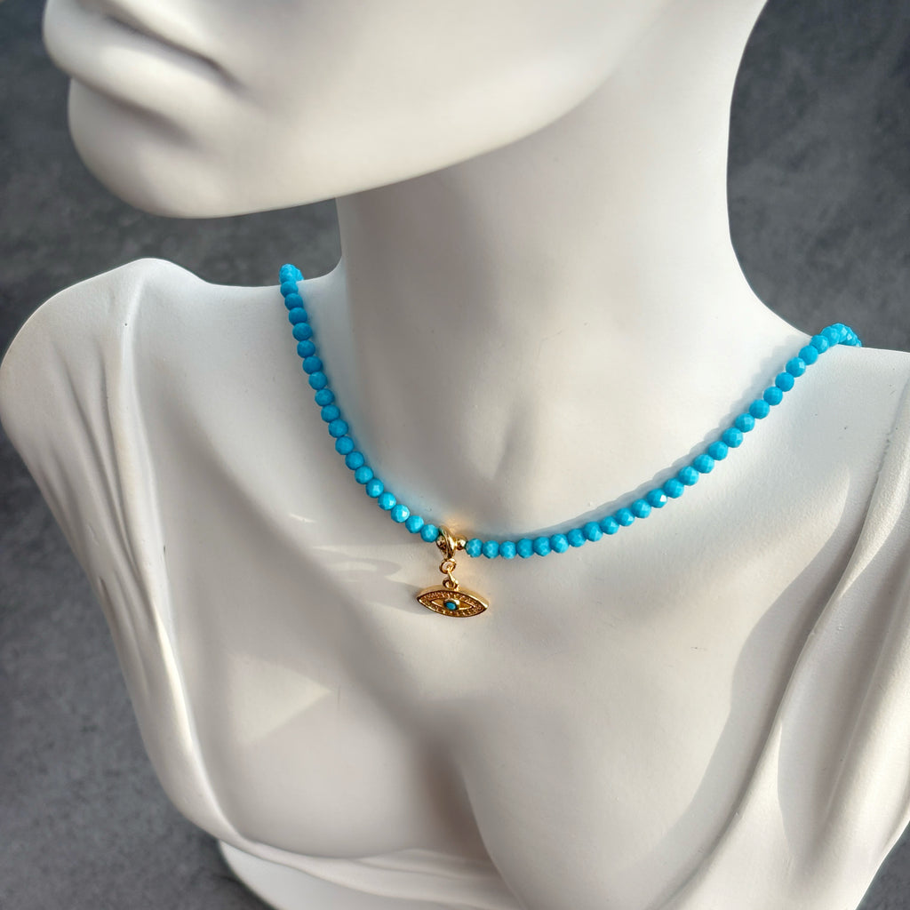 Azure Eye Howlite Evil Eye Protection Peace Balance