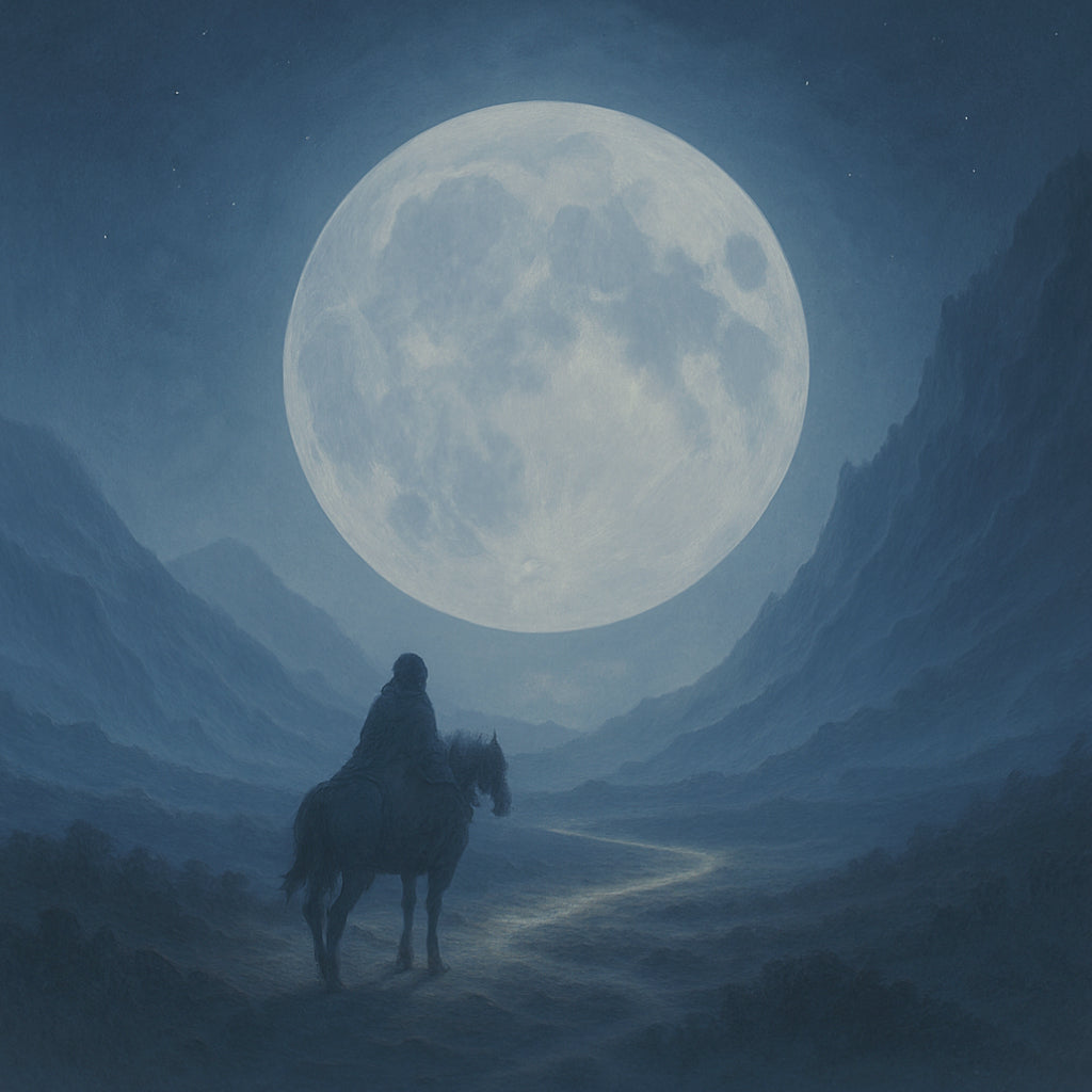 Silk Road Relic Moon Shadow Grey Pearl Blue Zircon Strength Bracelet