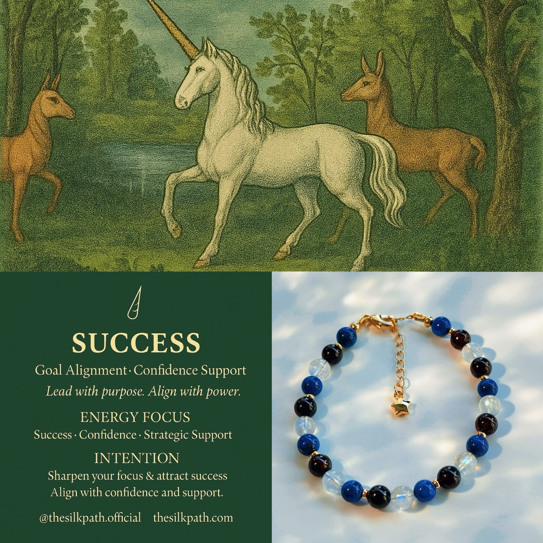 Success Lapis Lazuli Garnet Moonstone Bracelet