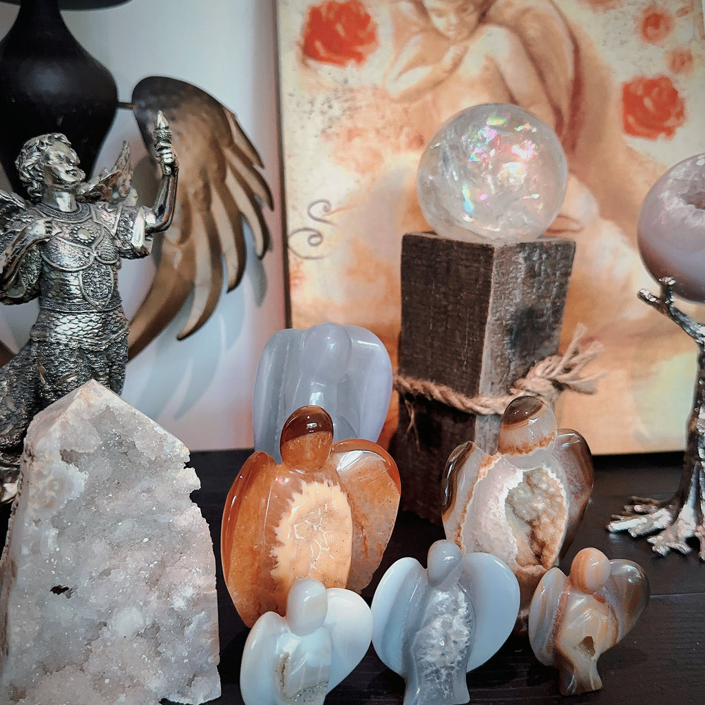 Hand-Carved Crystal Angel
Guardians