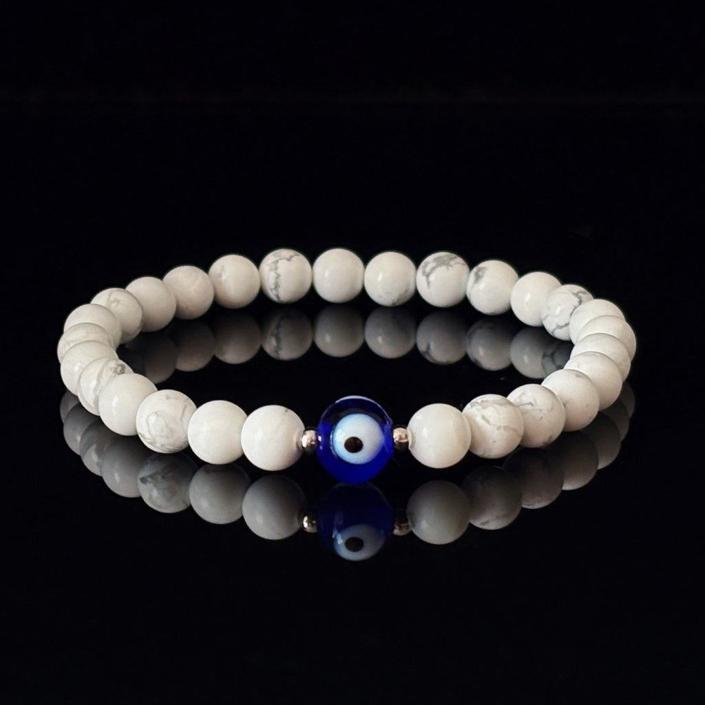 Magic Series Black Eye Guard Howlite Obsidian Protection Bracelet
