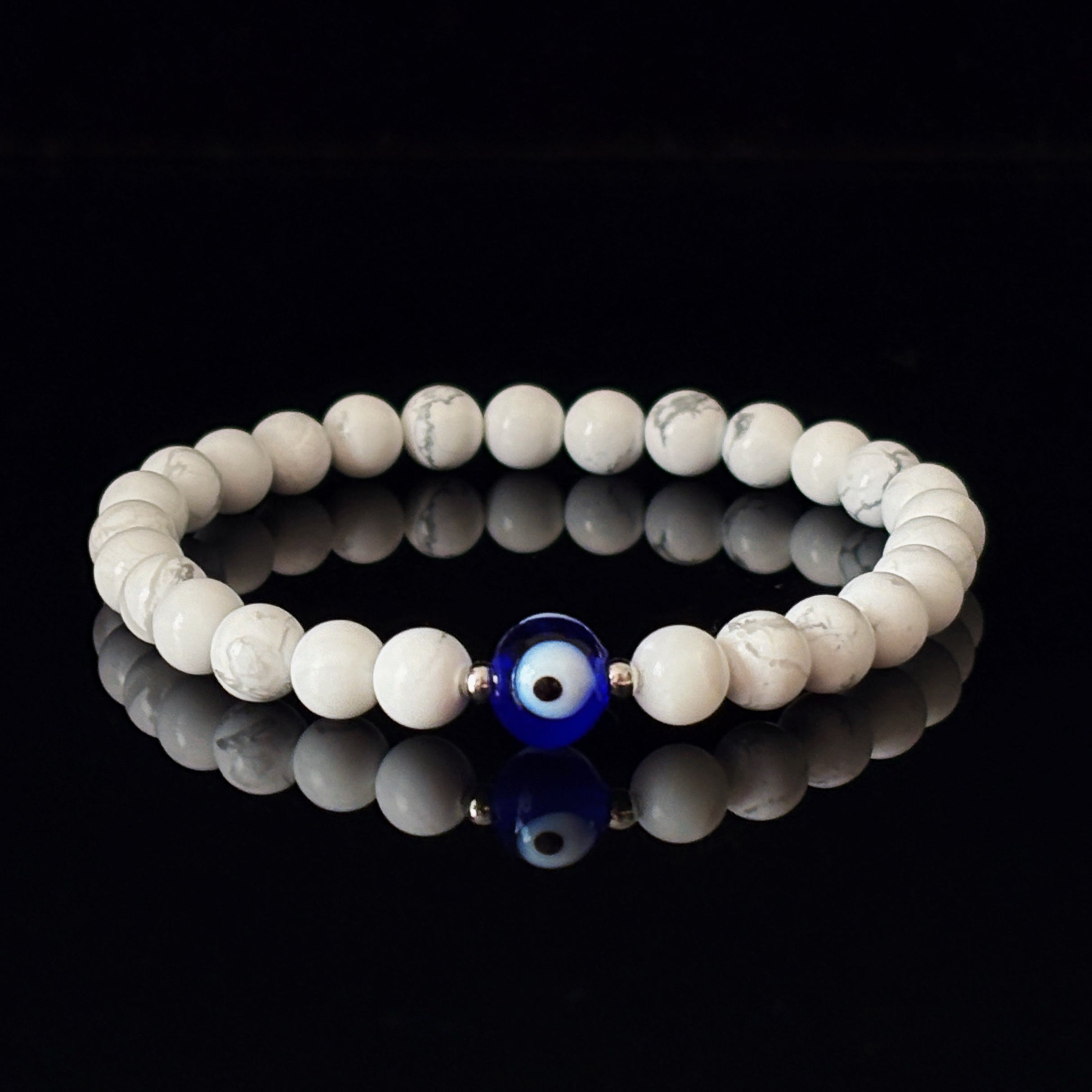 Magic Series Black Eye Guard Howlite Obsidian Protection Bracelet