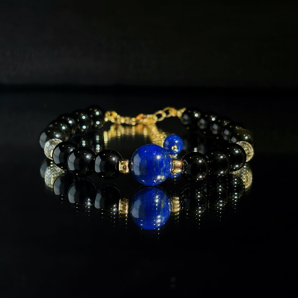 Samarkand Night Golden Obsidian Wisdom bracelet
