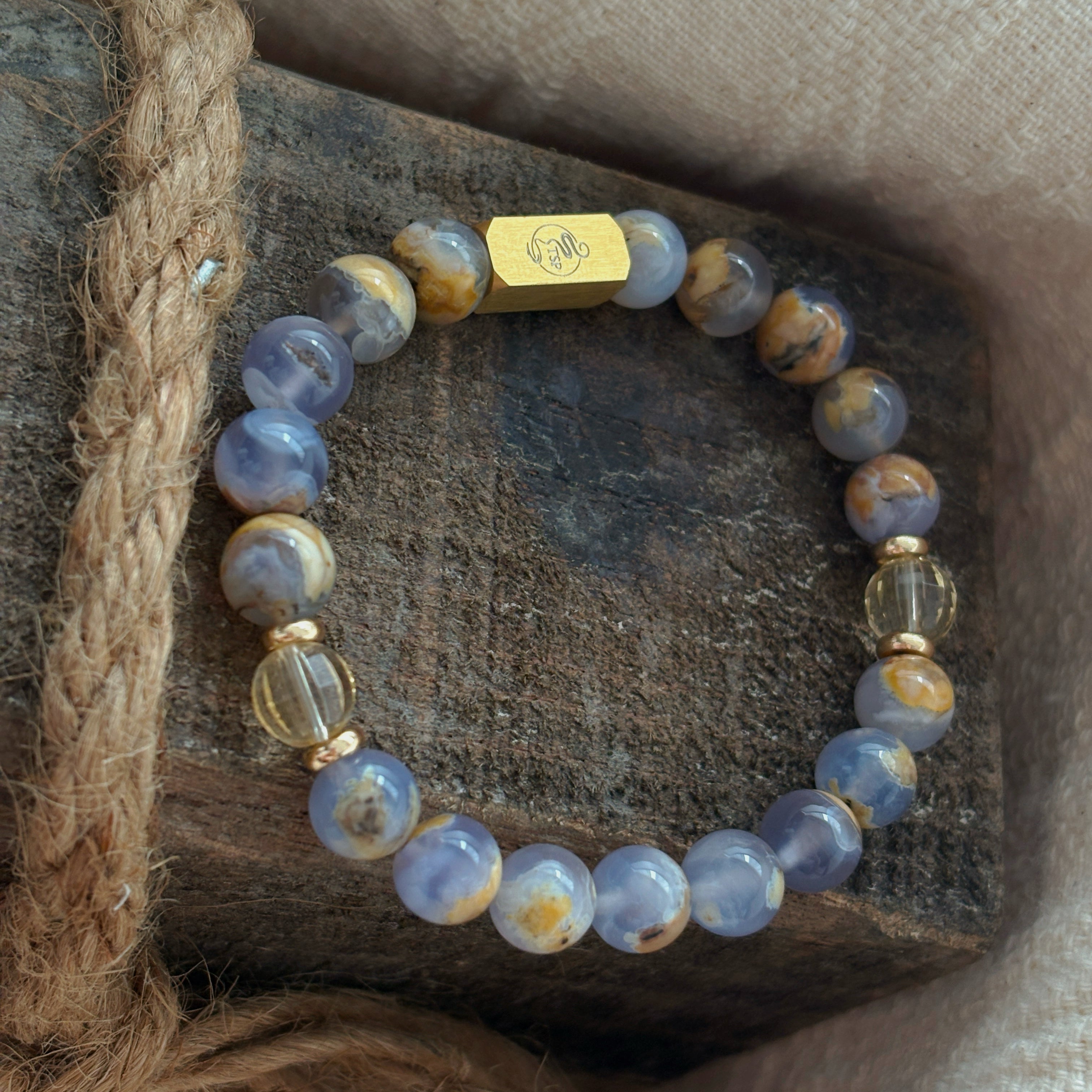 Forgotten Palmyra Chalcedony Spiritual Connection Bracelet