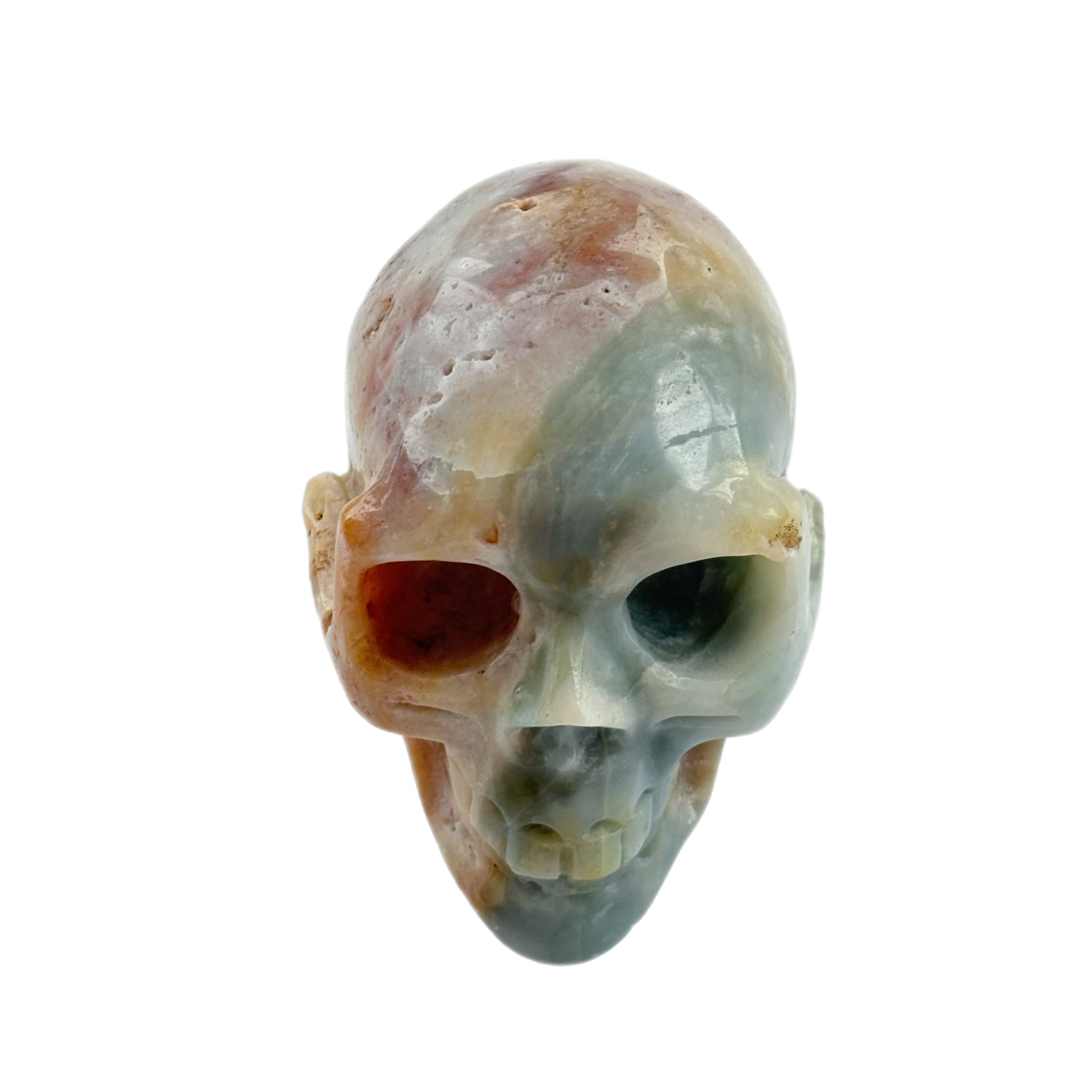 Gaia Mind Skull Amazonite Crystal Skull Earth Energy Grounding Healing Meditation