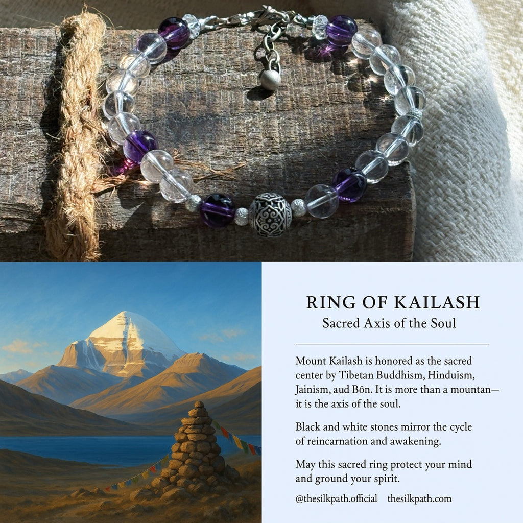 Prayer Of Meili Amethyst Clear Quartz Blessing Bracelet