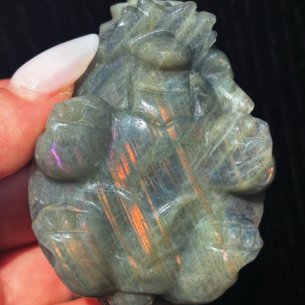 Feng Shui Guardians Labradorite Dragon Turtle Feng Shui Prosperity Statue