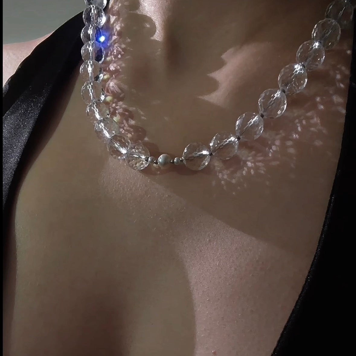 Oracle Ascendant Clear Quartz Pearl Awareness Necklace