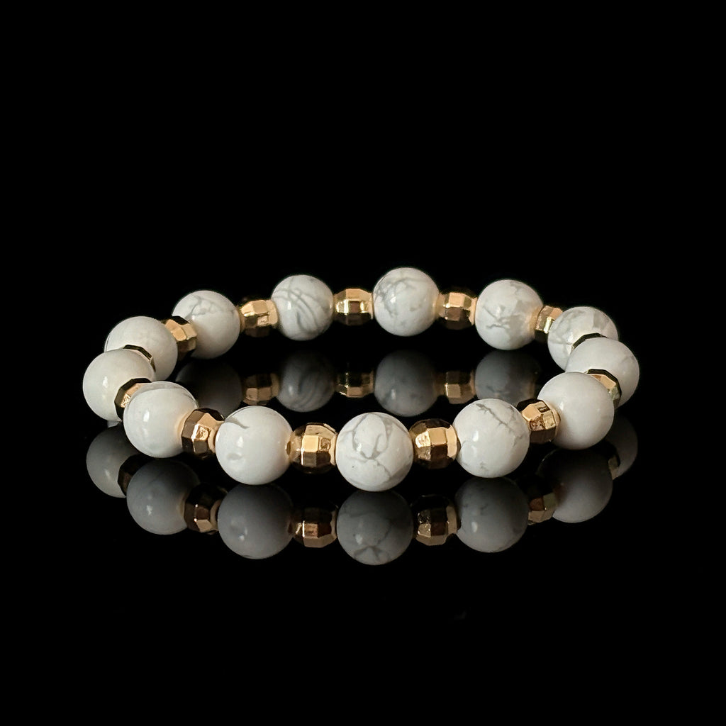 Sentinel White Poise Howlite Clarity Bracelet