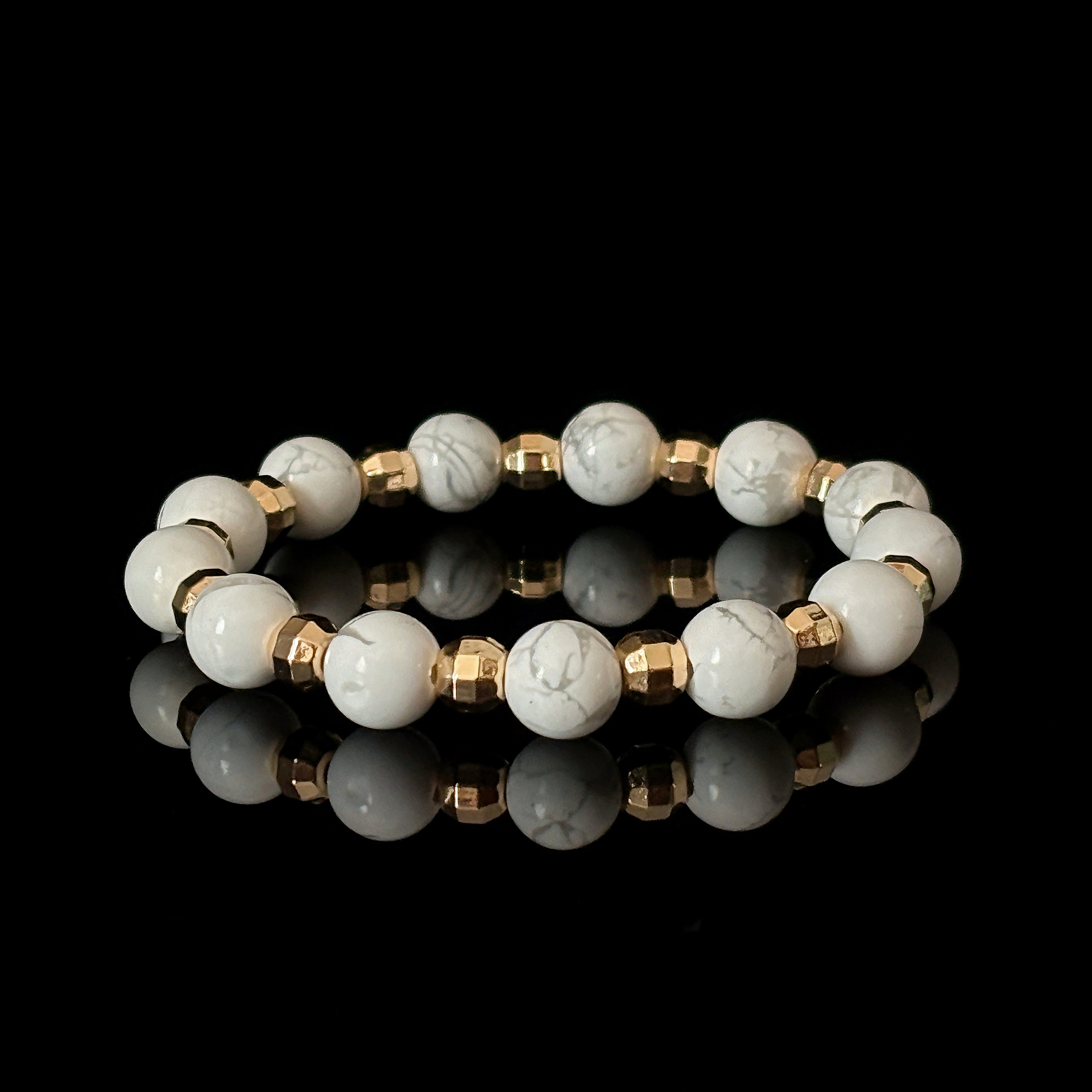 Sentinel White Poise Howlite Clarity Bracelet