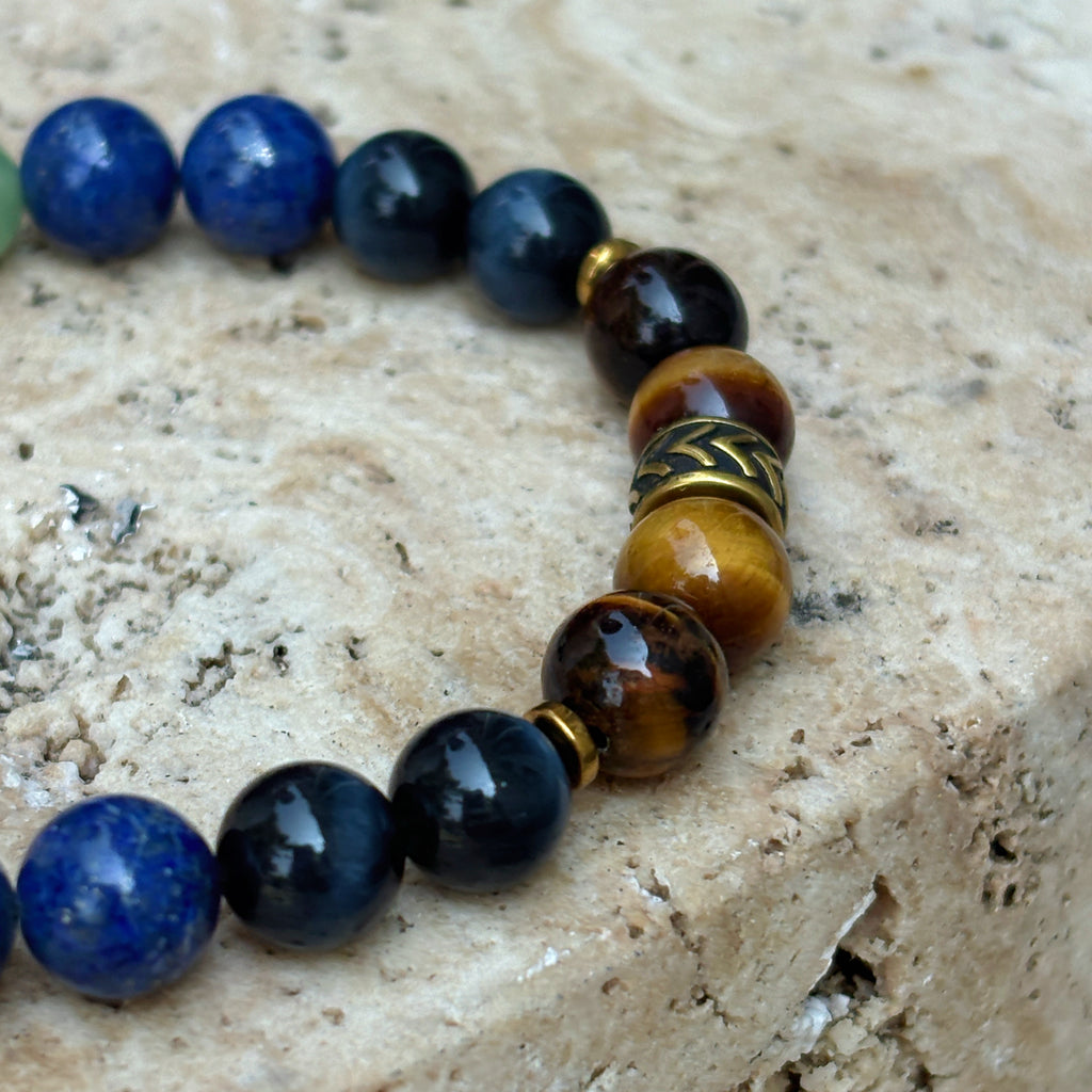 Magic Series Open Road Tigers Eye Lapis Lazuli Aventurine Opportunity Bracelet