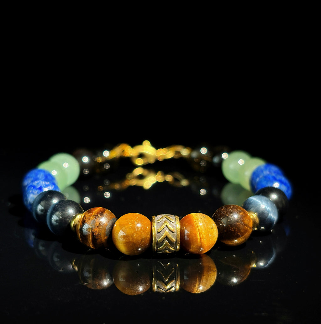 Open Road Tiger’s Eye Lapis Lazuli Aventurine Opportunity Bracelet