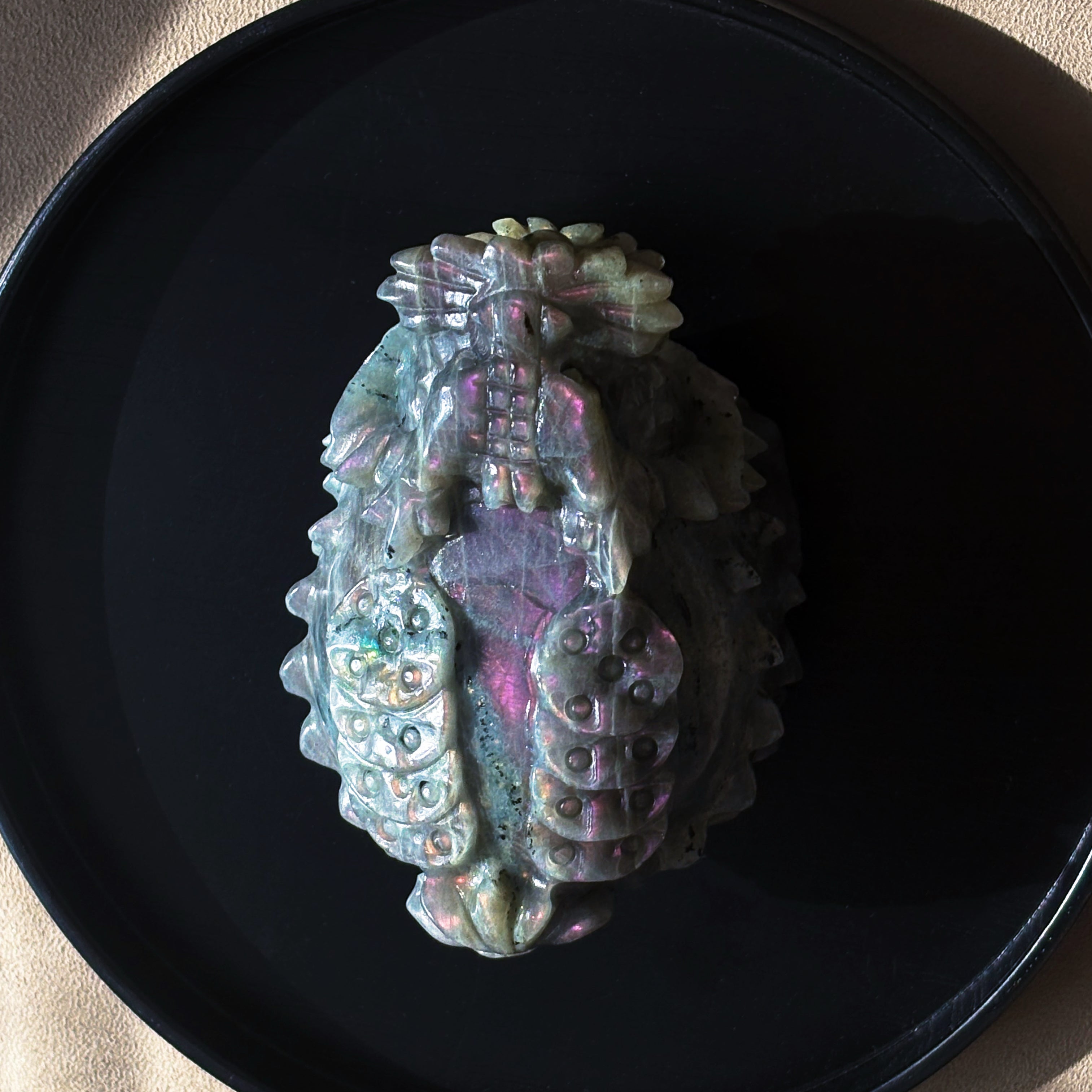 Feng Shui Guardians Labradorite Dragon Turtle Feng Shui Prosperity Statue