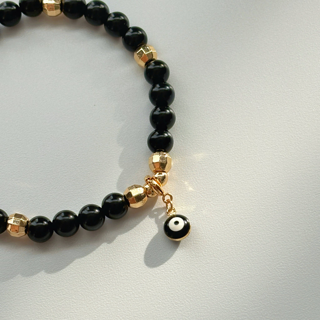 Black Eye Guard Obsidian Evil Eye Bracelet