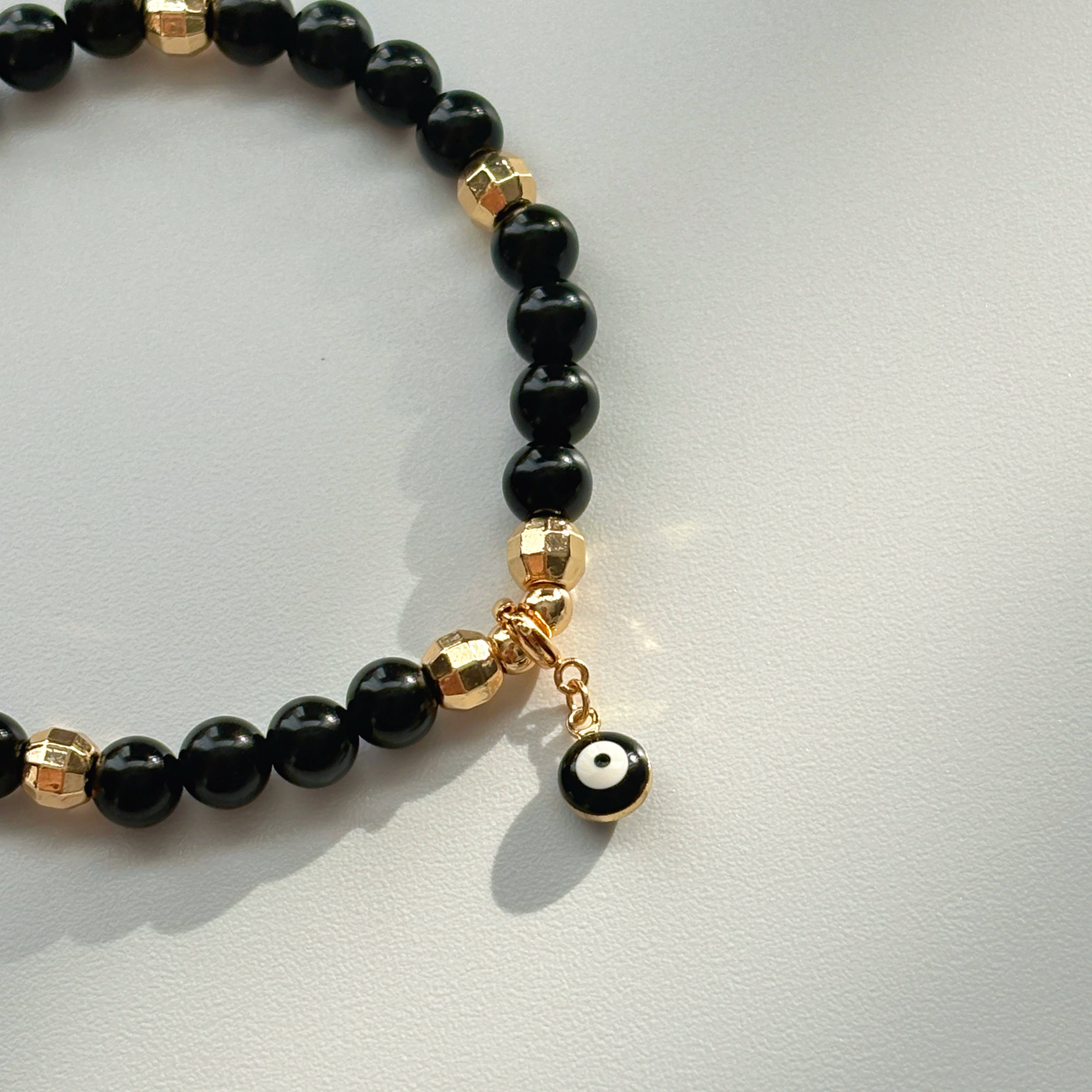 Black Eye Guard Obsidian Evil Eye Bracelet