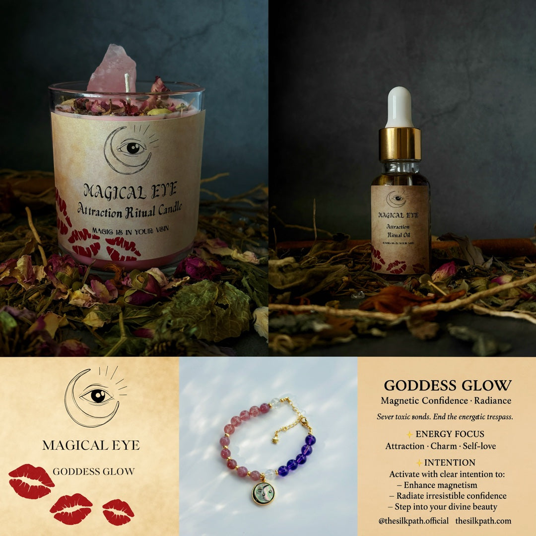 Attraction Rose Quartz Moonstone Amethyst Confidence Bracelet