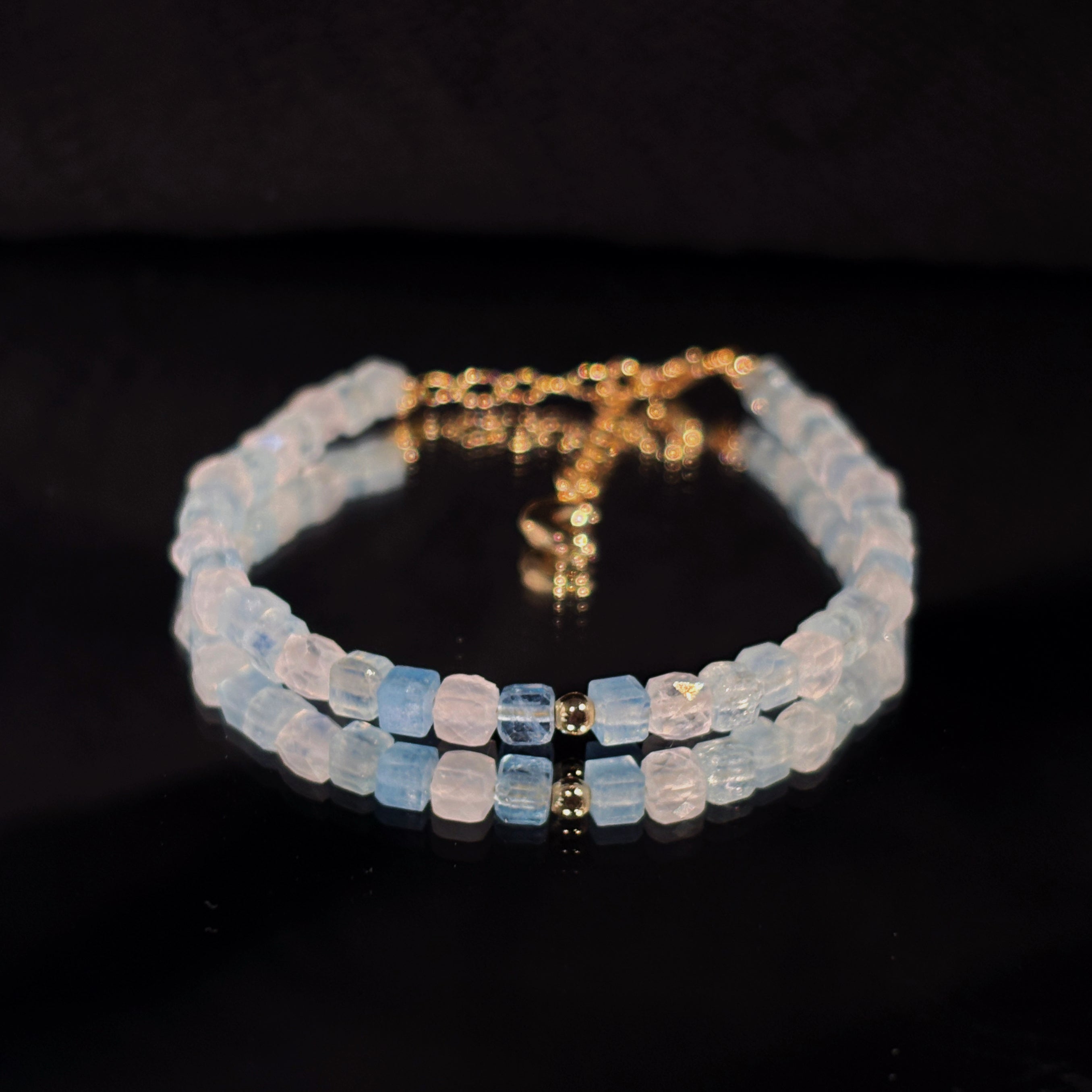 Moonlit Voice Blue Moonstone  Expression Bracelet