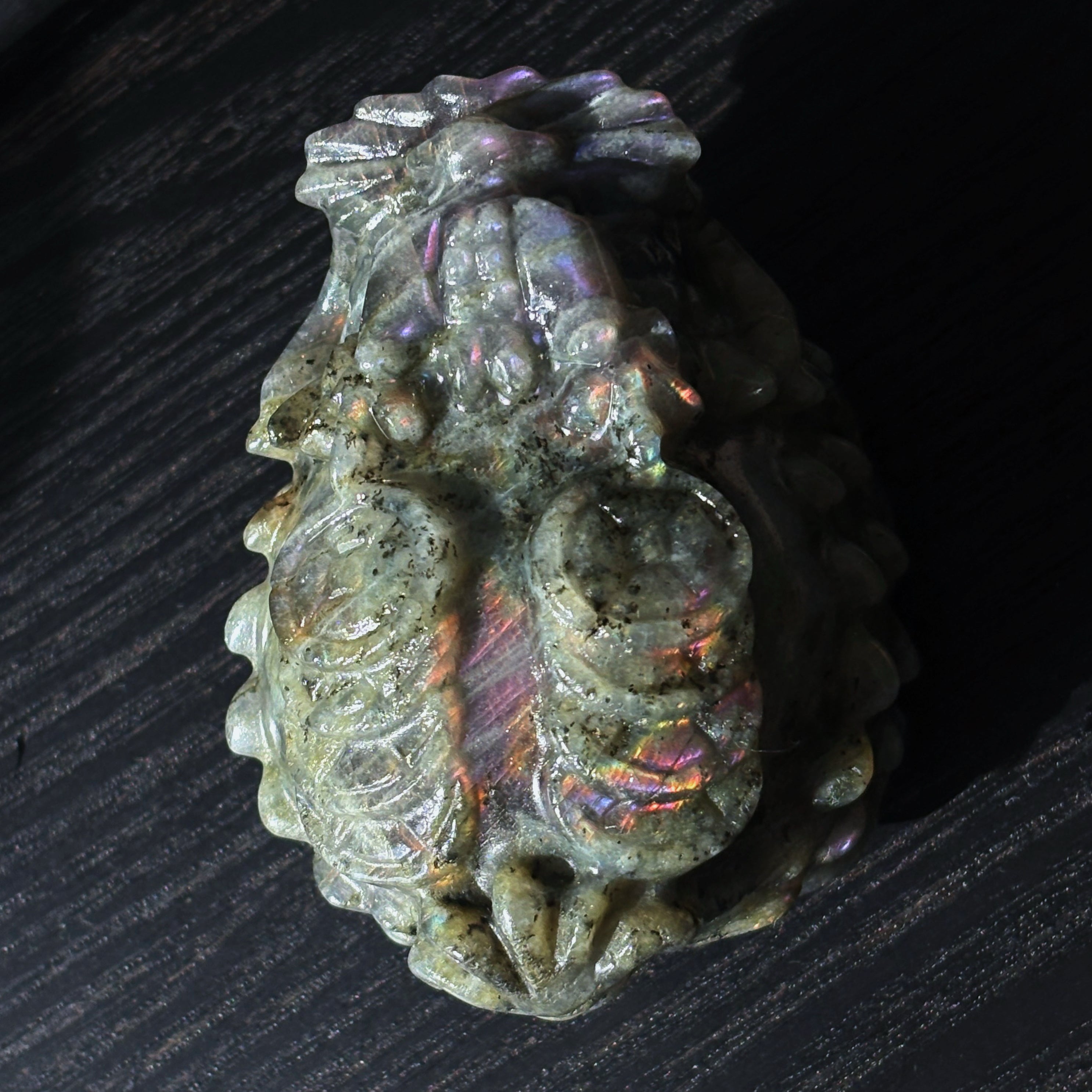 Feng Shui Guardians Labradorite Dragon Turtle Feng Shui Protection Statue