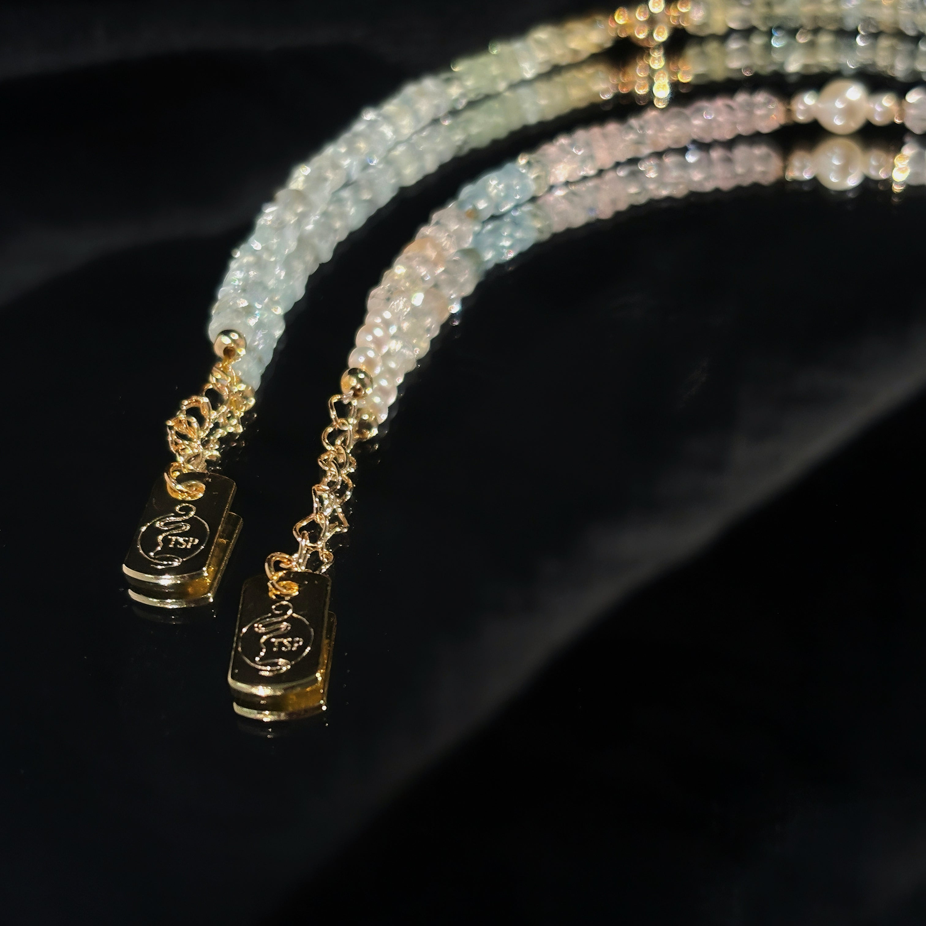 Bound by Light Eternal Vow Morganite Couple Bracelets