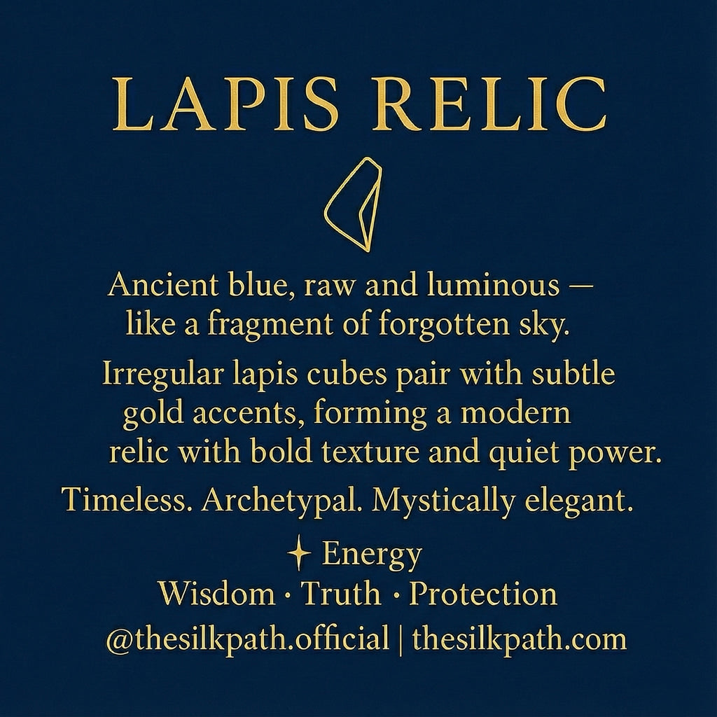 Lapis Relic Irregular Cube Lapis Lazuli Wisdom Bracelet