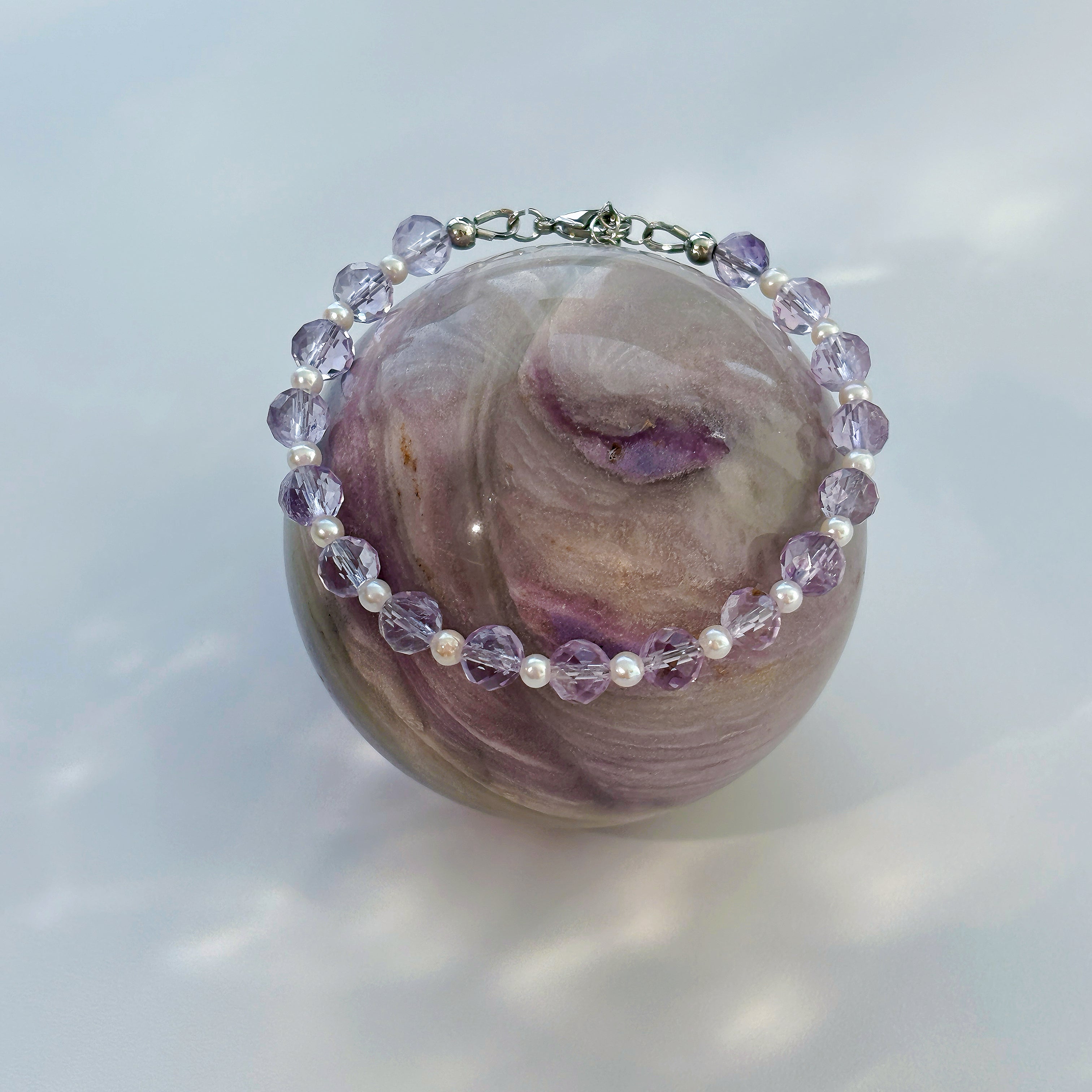 Dreamlight Lavender Amethyst Feminine Grace Bracelet