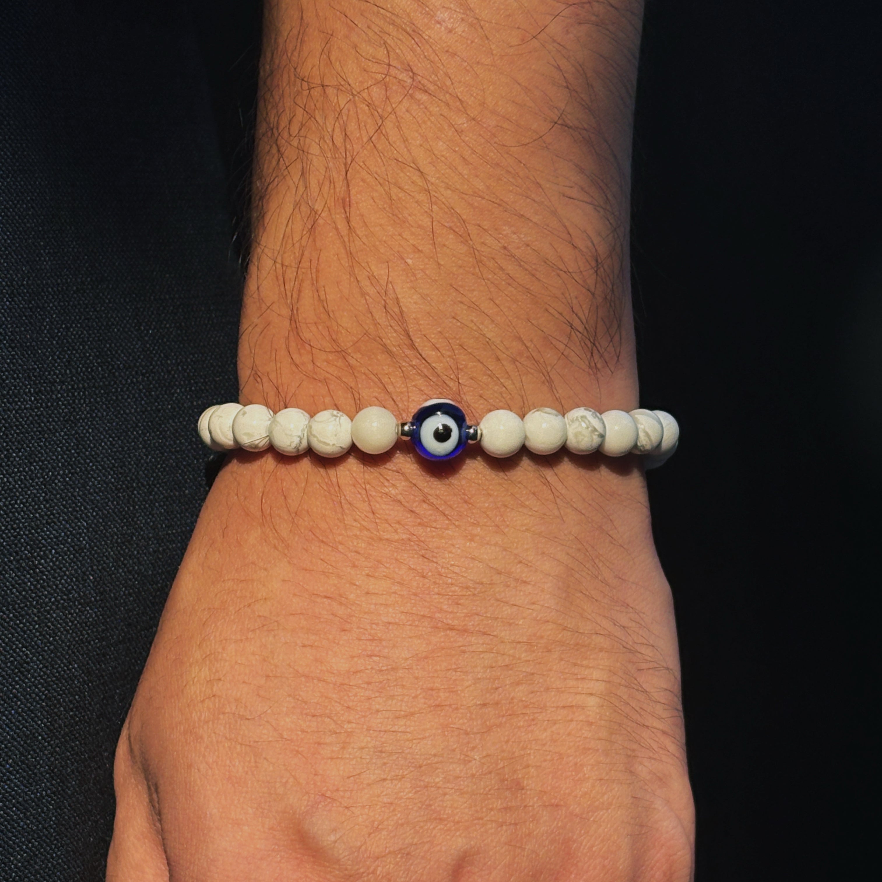 Magic Series Black Eye Guard Howlite Obsidian Protection Bracelet