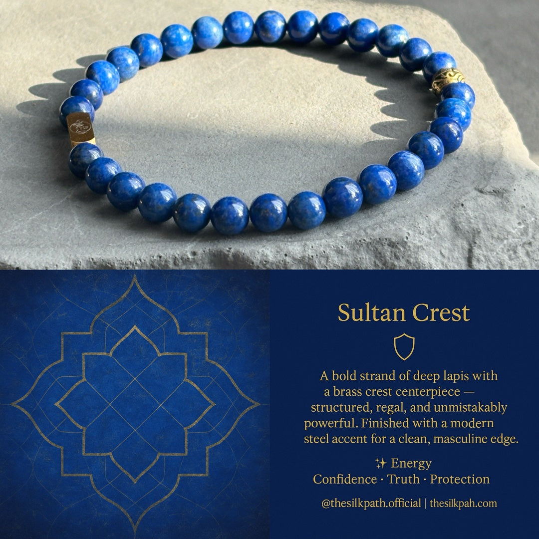 Silk Road Relic Sultan Crest Lapis Lazuli Confidence Bracelet