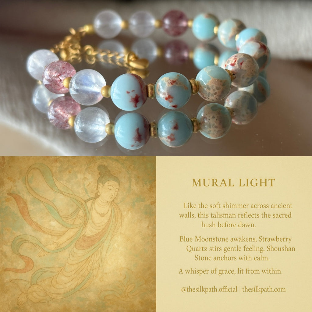 Mural Light Aqua Terra Jasper Awakening Subtle Emotion Bracelet