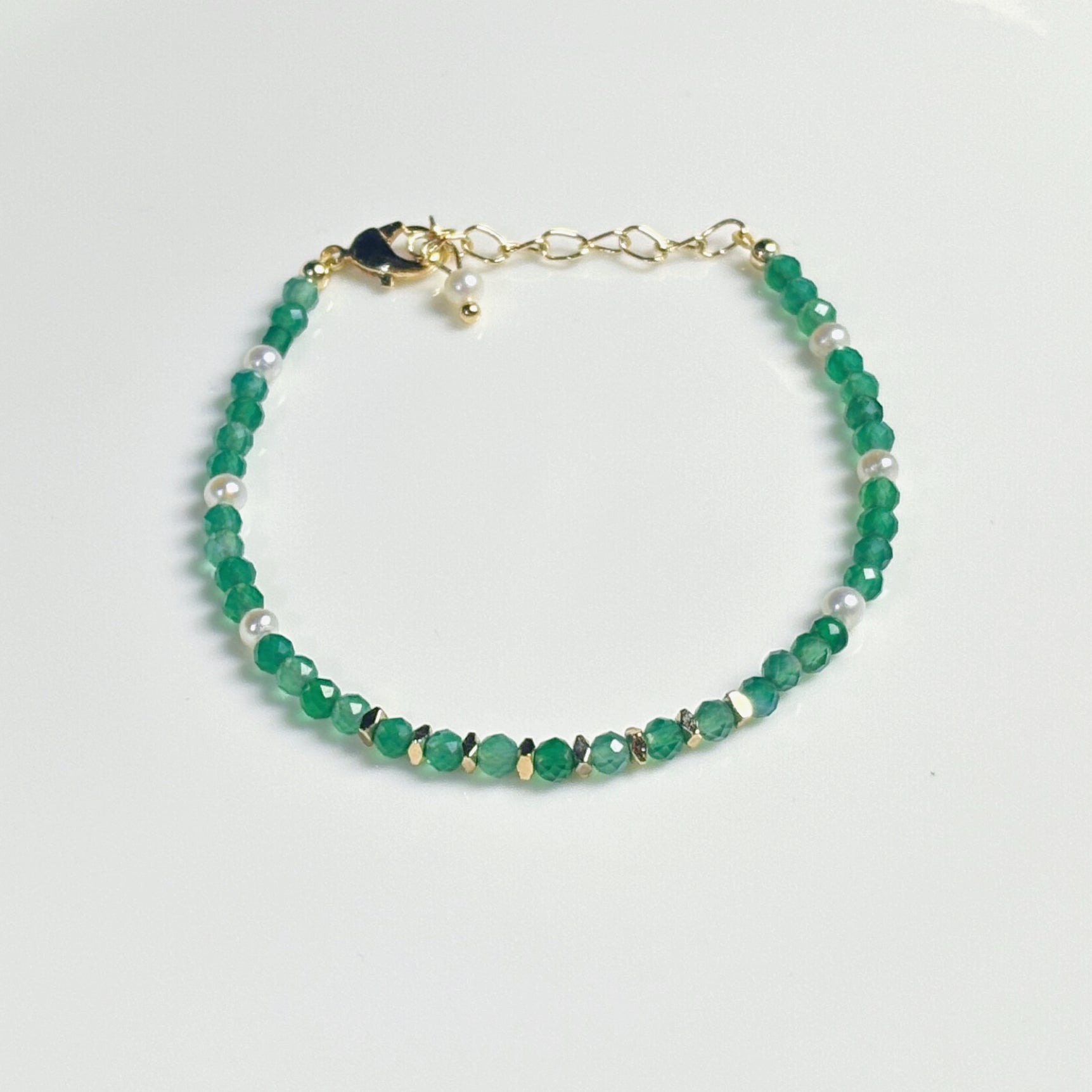 Spiritual Animal Hummingbird Green Agate Joy Bracelet
