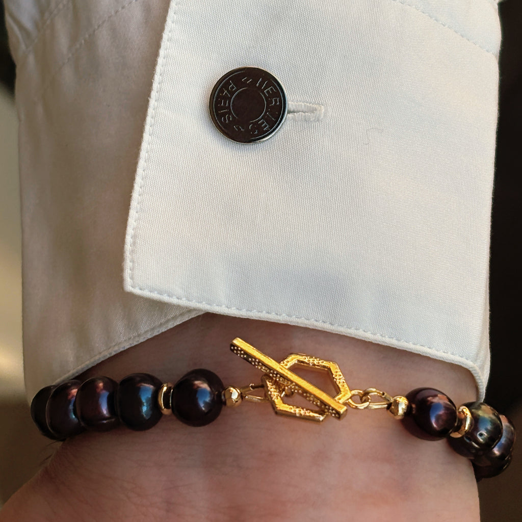 Eclipse Core Black Pearl Subtle Strength Bracelet