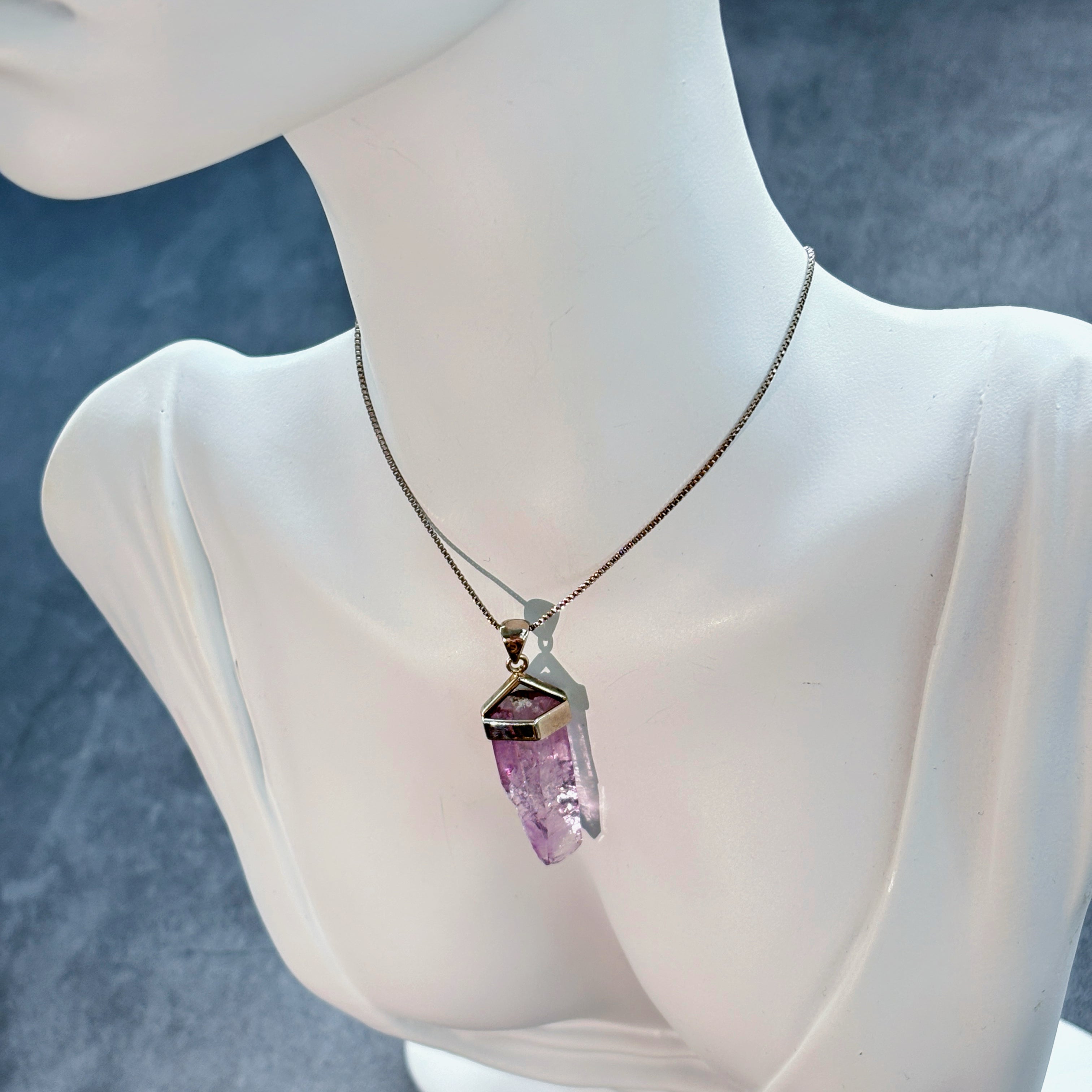 Natural Vera Cruz Amethyst Pendant 925 Sterling Silver Setting