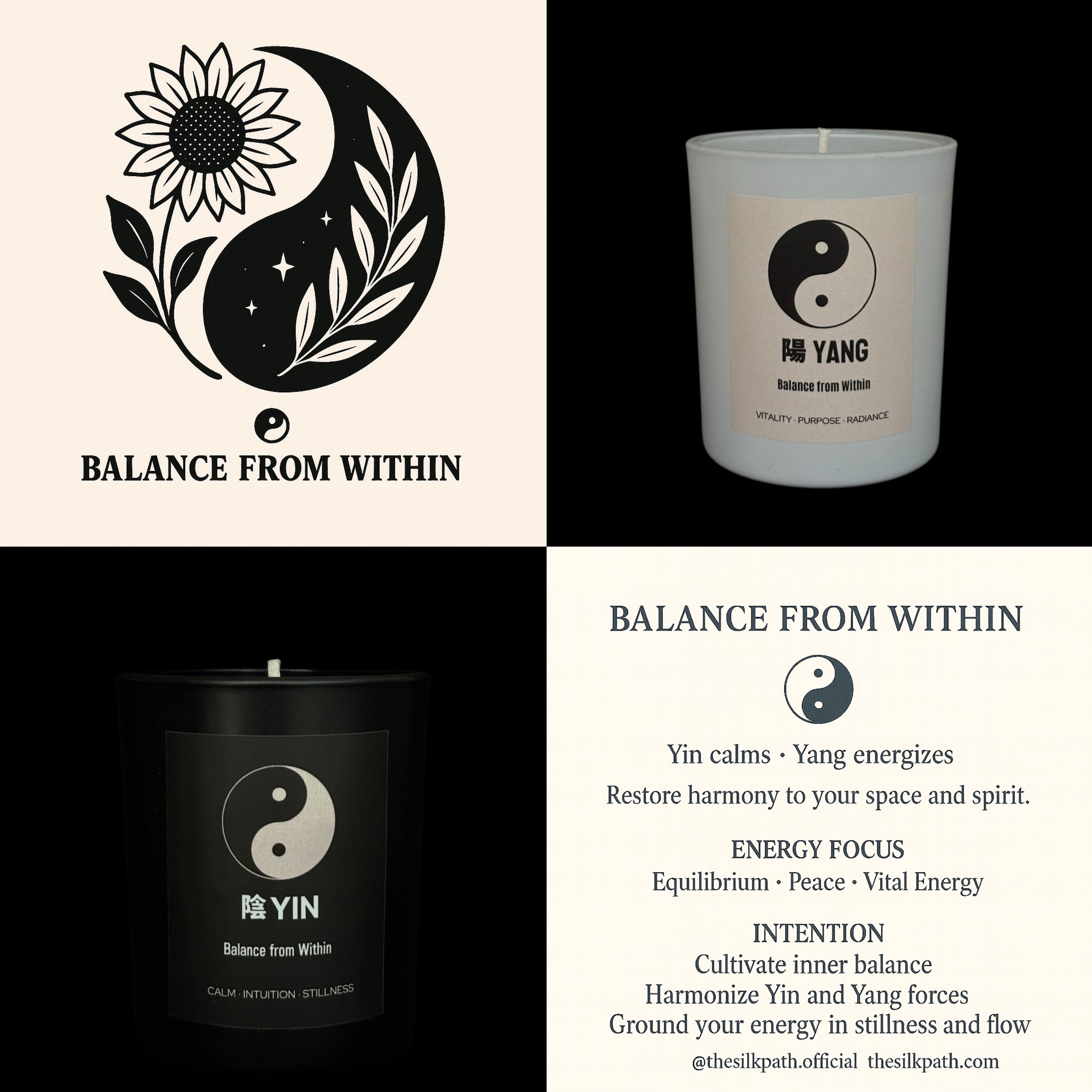Yin & Yang Balance Candle Set