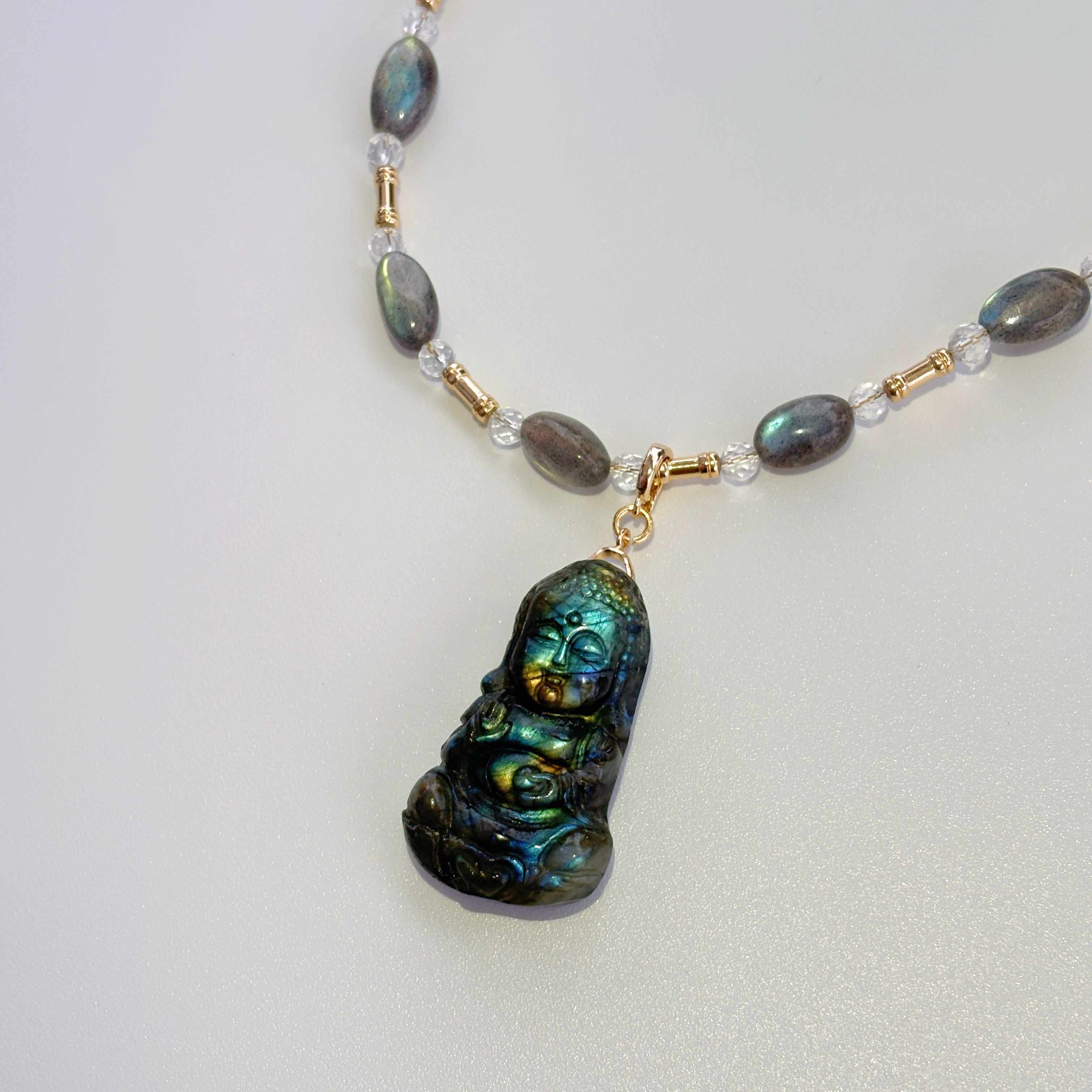 Starveil Labradorite Guardian Pendant Intuition Necklace