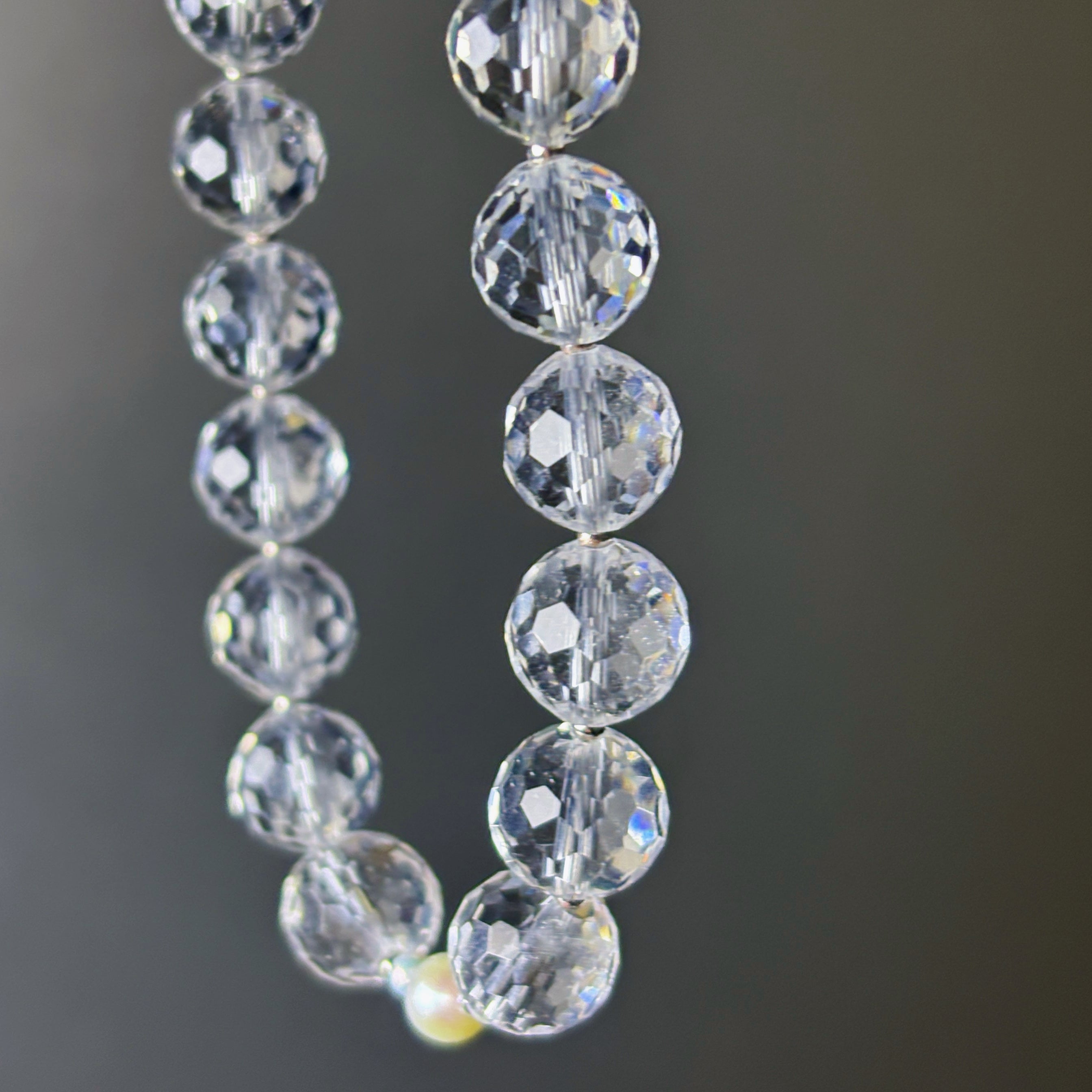 Oracle Ascendant Clear Quartz Pearl Awareness Necklace